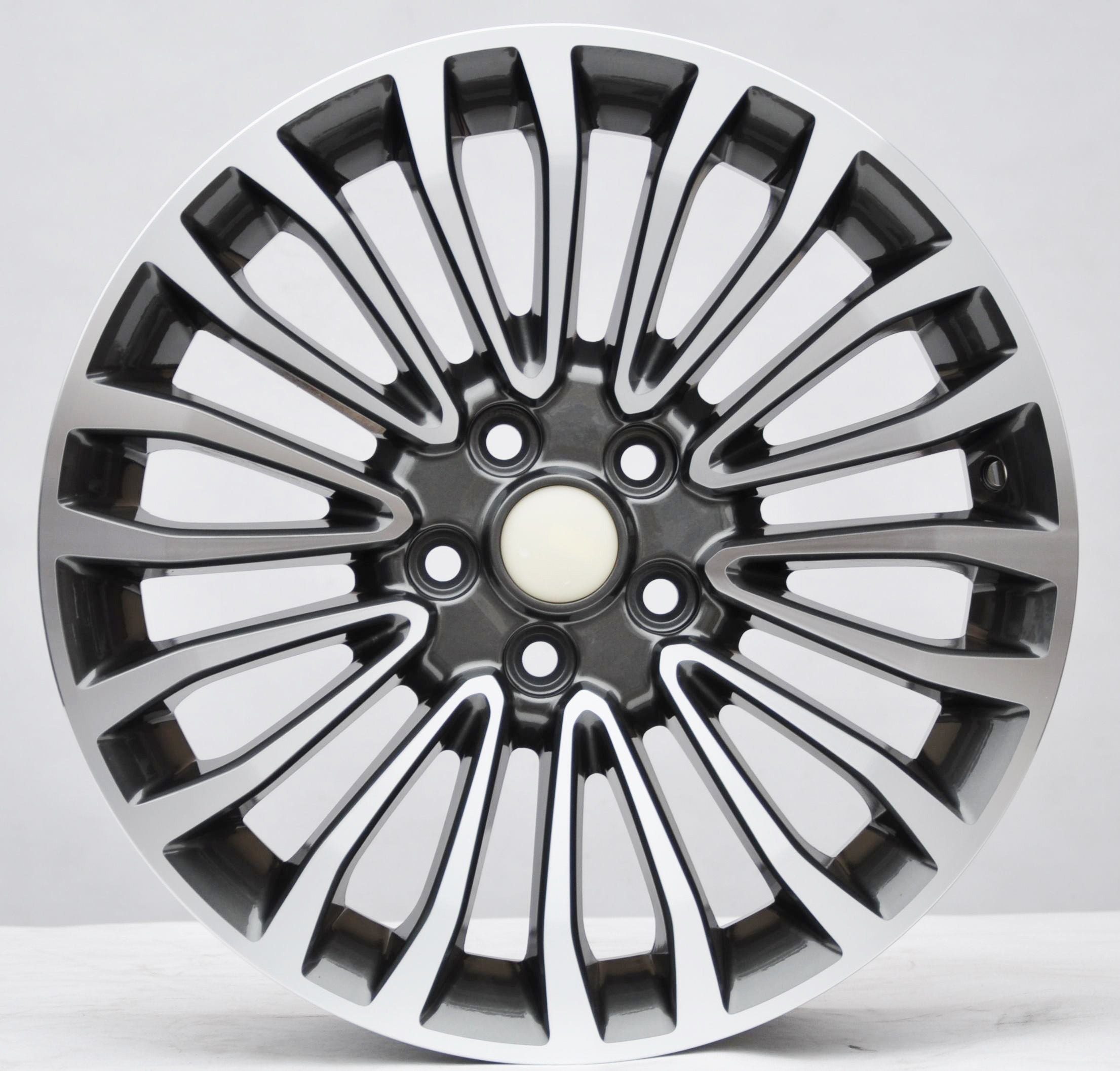 PDW 1340 Alufælge 18" 5x108 ET50 – Poleret/grafit (sæt á 4)