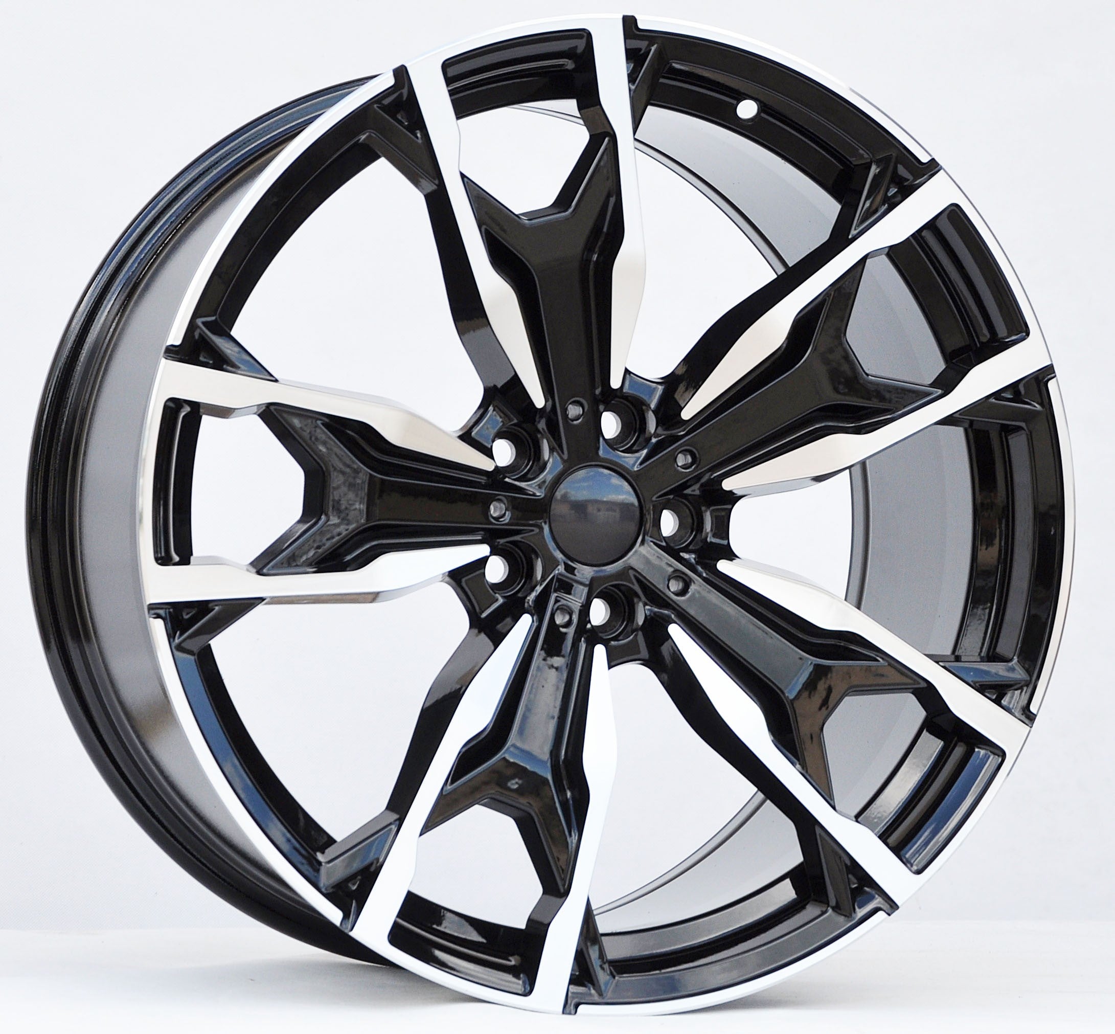 PDW 0204 Alufælge 20" 5x112 ET27 – Poleret/sort (sæt á 4)