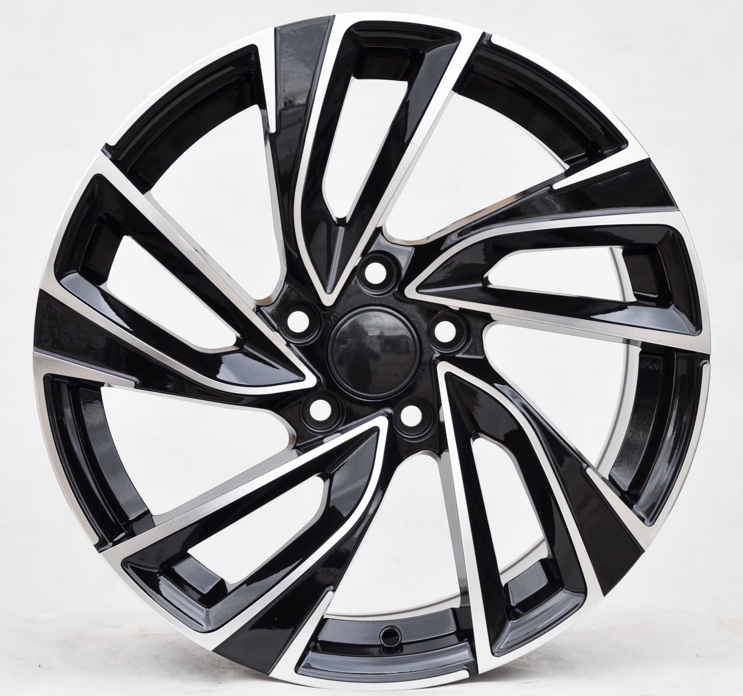 PDW 5772 Alufælge 19" 5x112 ET45 – Poleret/sort (sæt á 4)