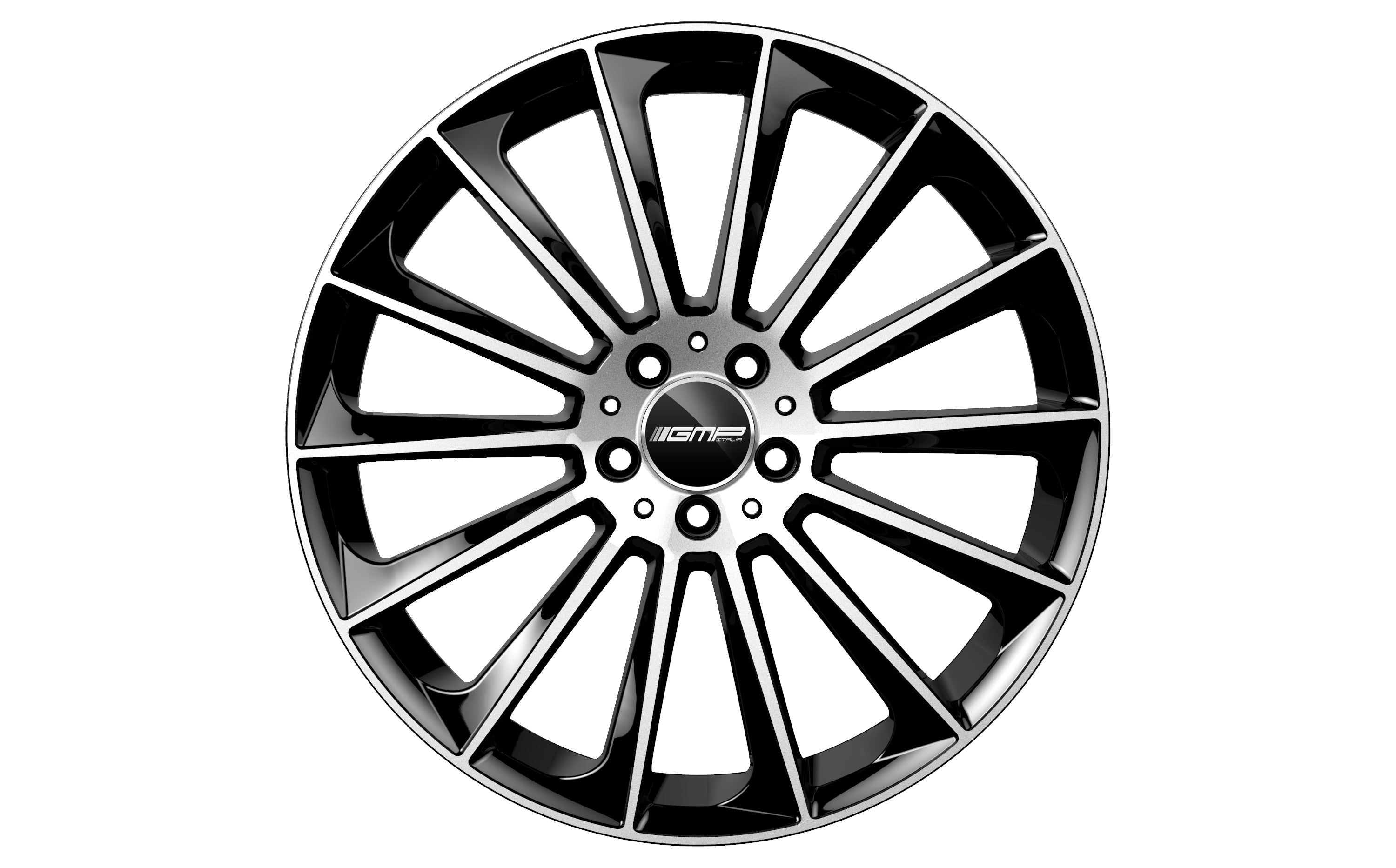 GMP Italia STELLAR Alufælge 20" 5x112 ET35 – Poleret/sort (sæt á 4)