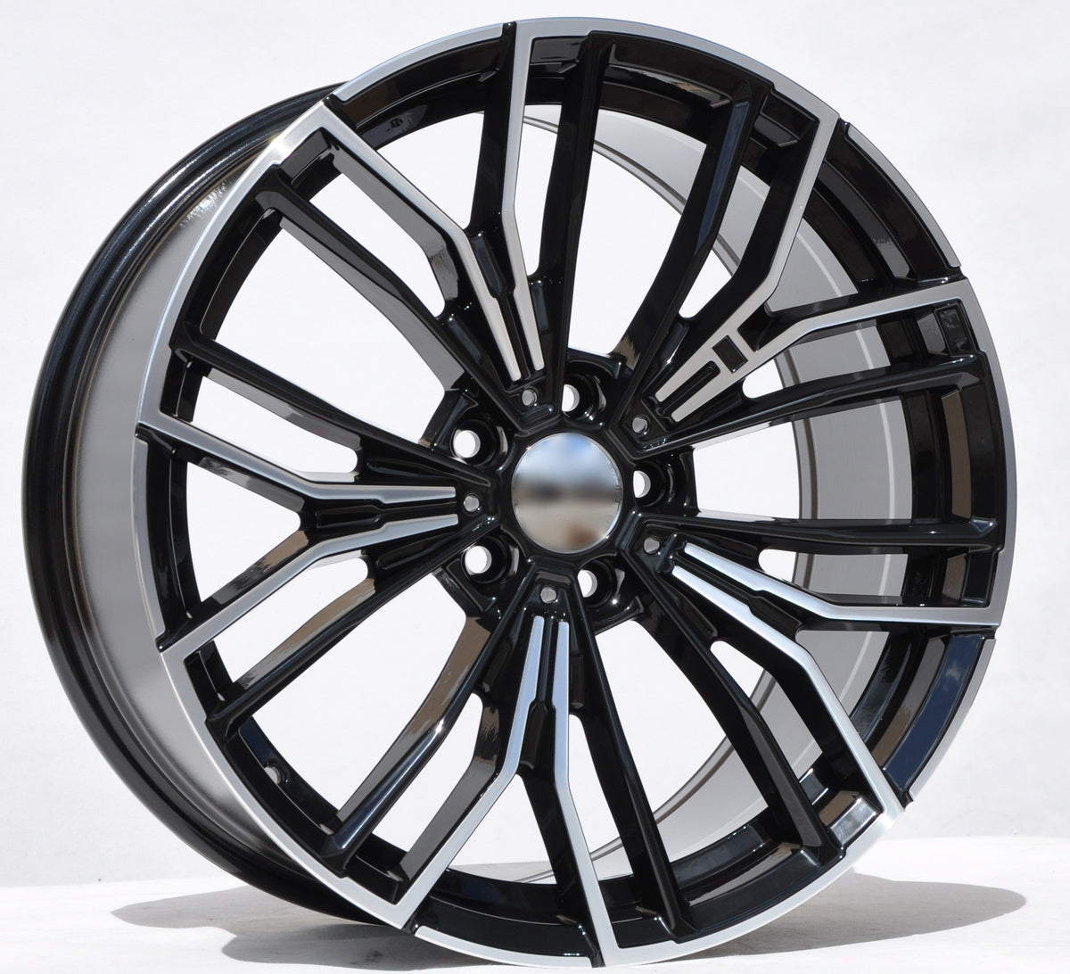 PDW 5964 Alufælge 19" 5x112 ET30 – Poleret/sort (sæt á 4)
