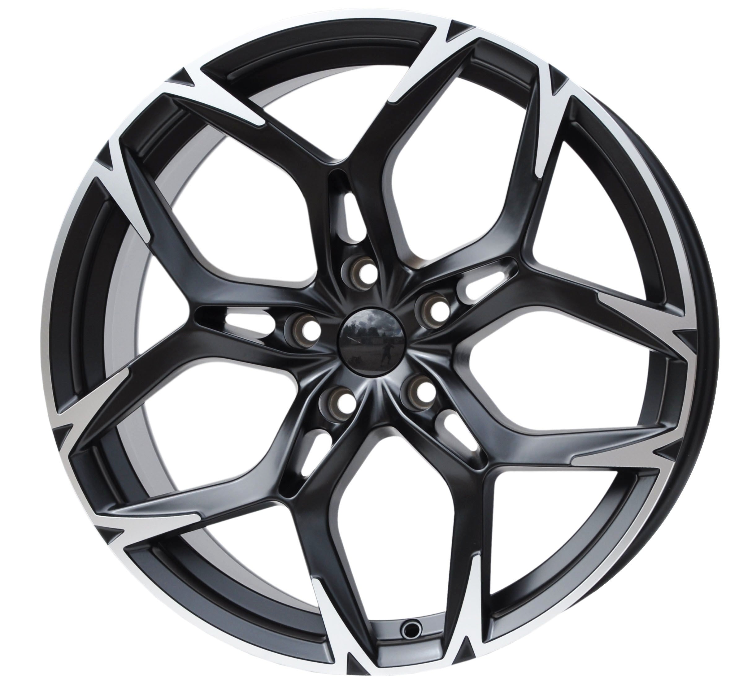 PDW 544/5572 Alufælge 19" 5x112 ET40 – Poleret/sort mat (sæt á 4)