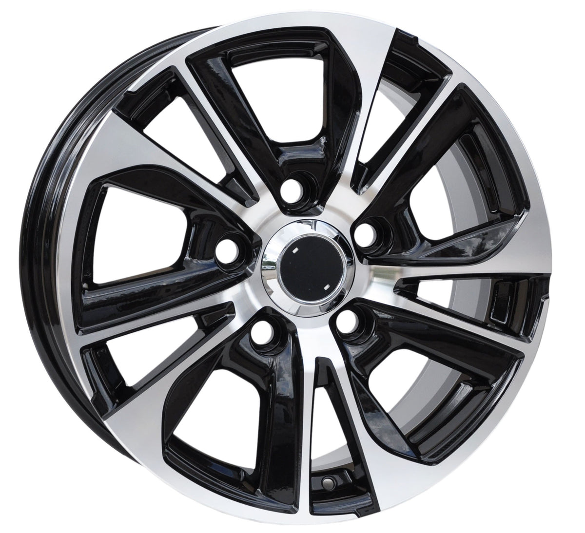 PDW 1611 Alufælge 18" 8J 5x150 ET55 – Poleret/sort (sæt á 4)