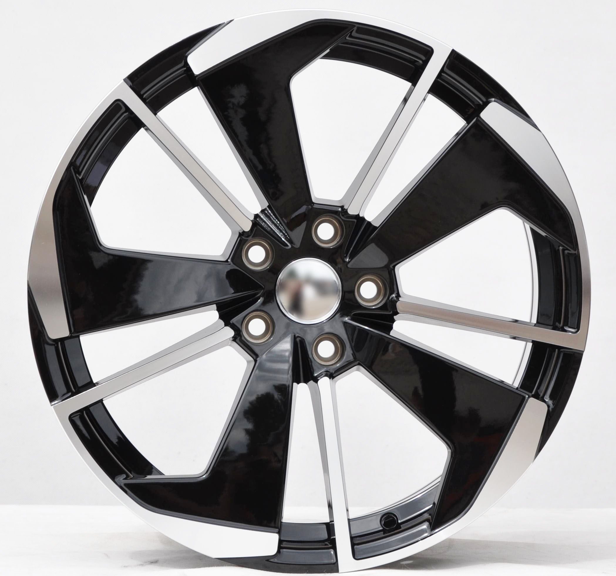 PDW 5579 Alufælge 18" 5x112 ET45 – Poleret/sort (sæt á 4)