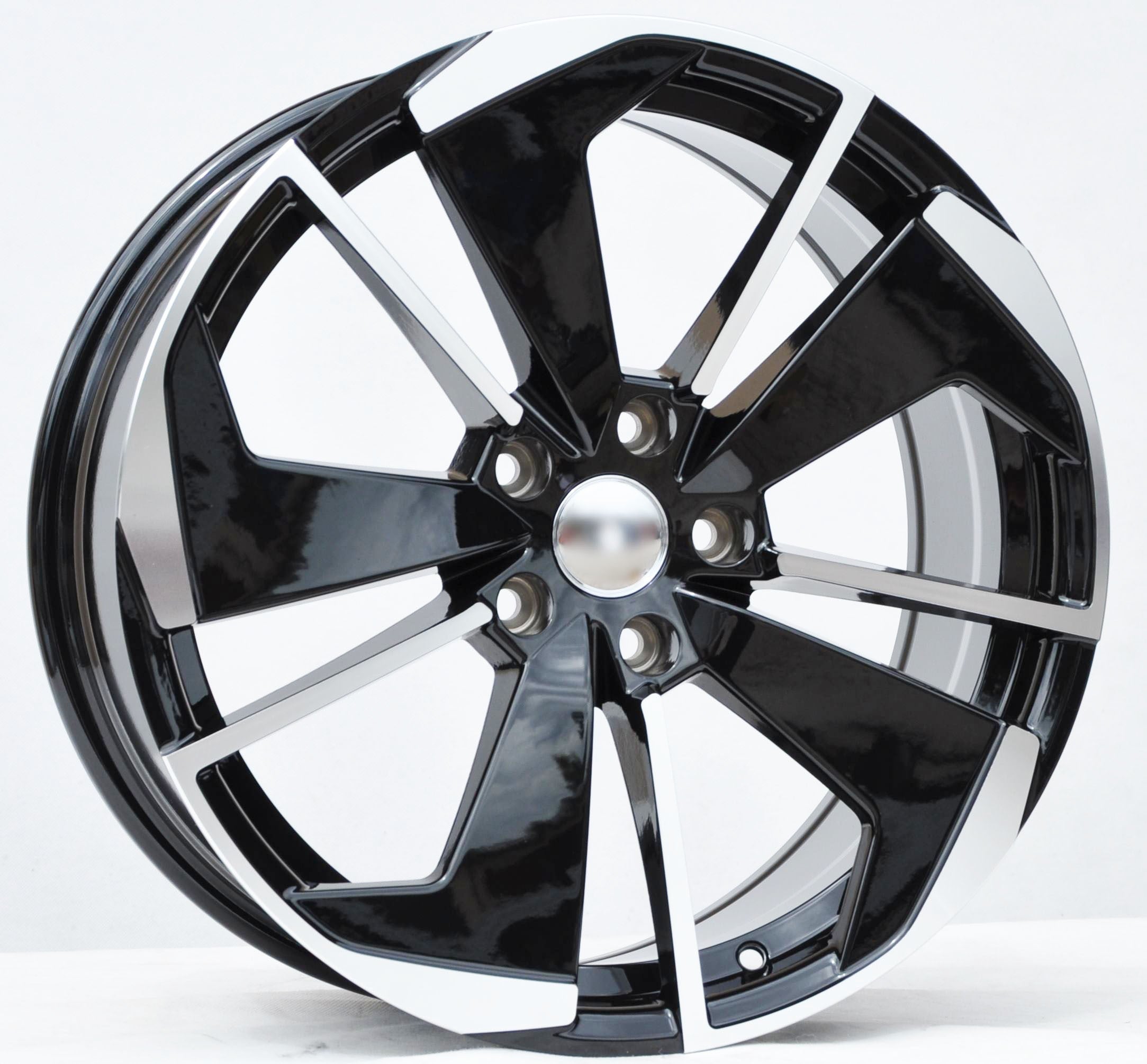 PDW 5579 Alufælge 18" 5x112 ET45 – Poleret/sort (sæt á 4)