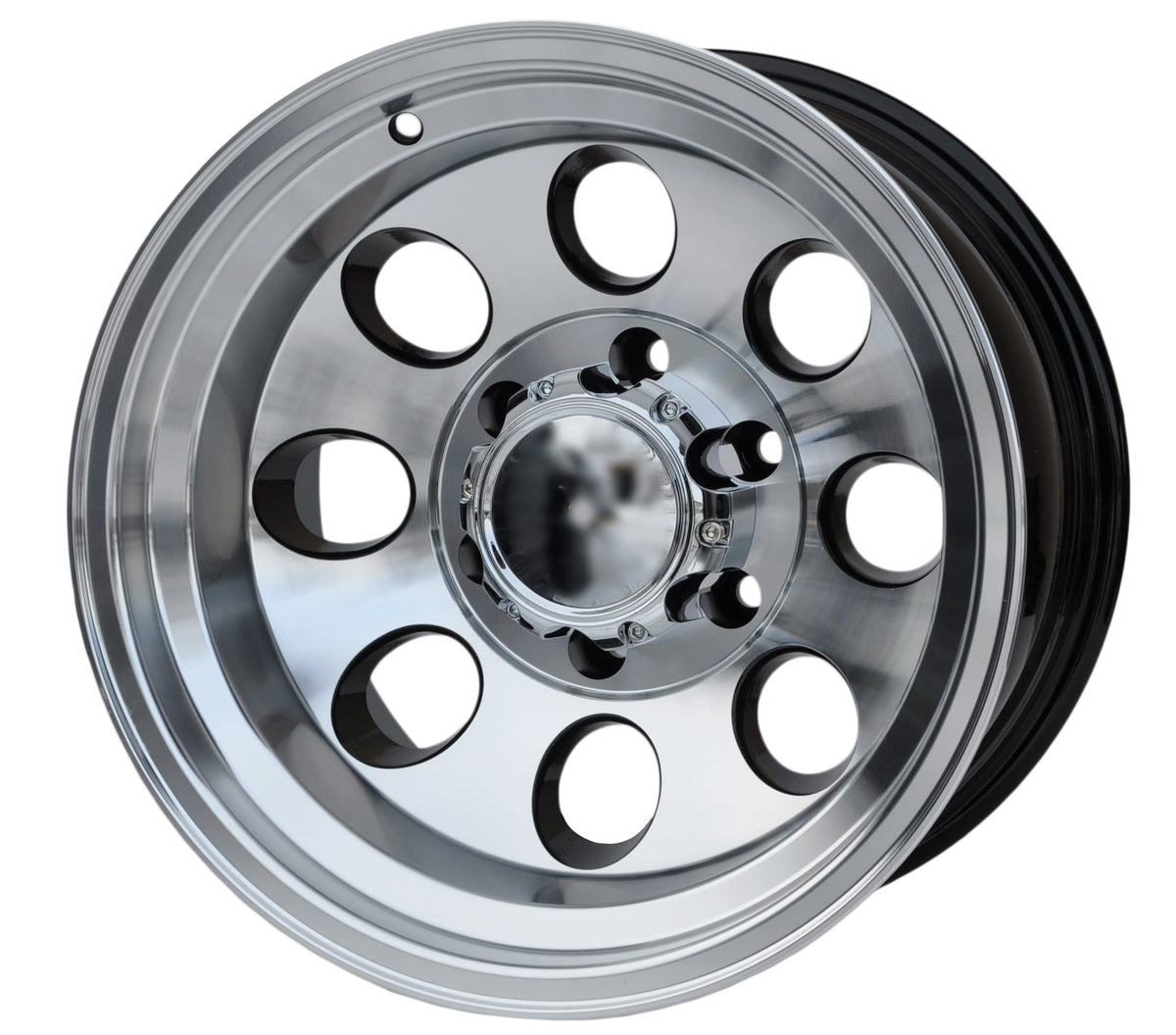 PDW 997 Alufælge 17" 10J 6x139.7 ET-52 – Poleret/sort (sæt á 4)