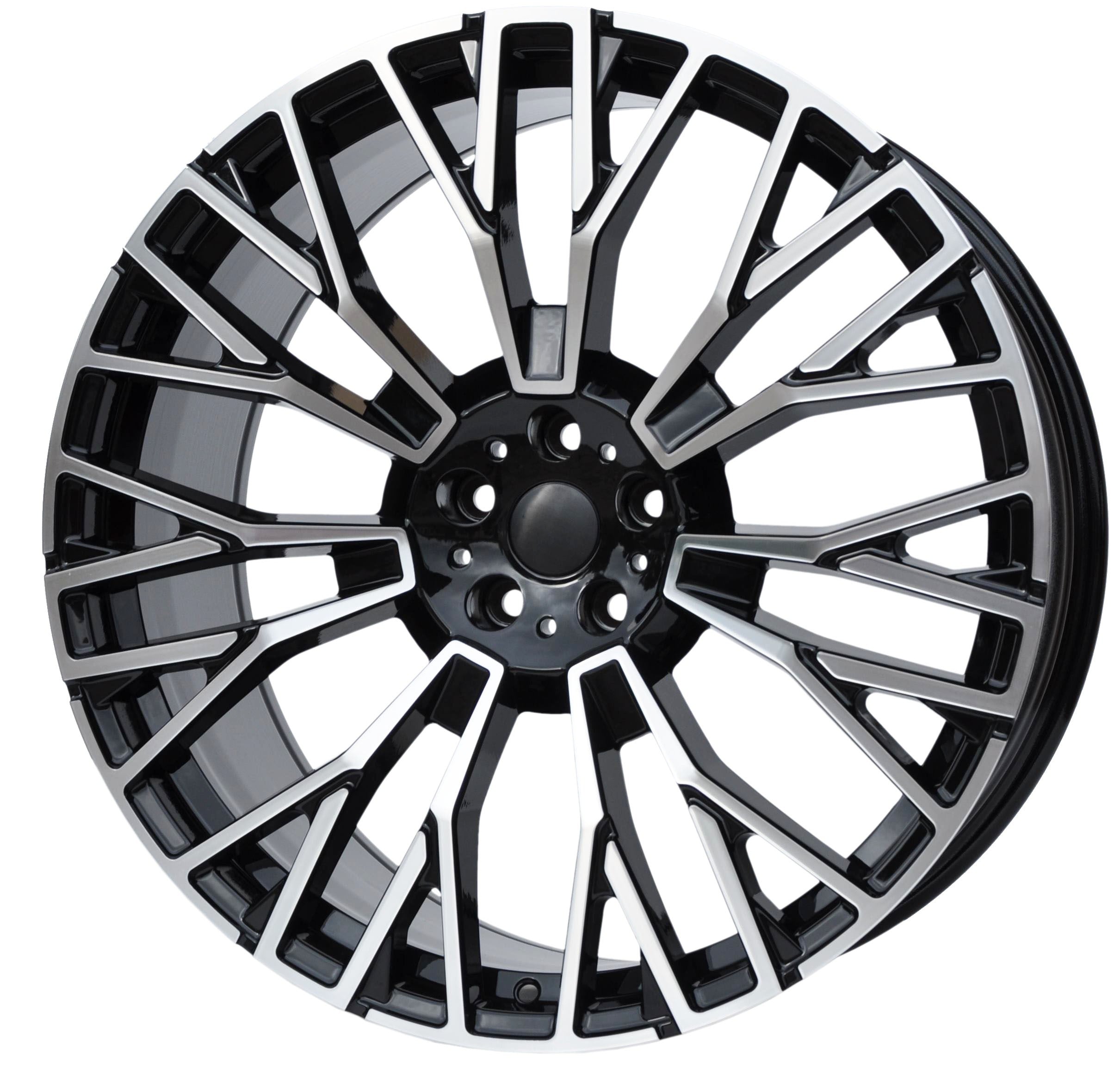 PDW 3s1111 Alufælge 20" 5x112 ET35 – Poleret/sort (sæt á 4)