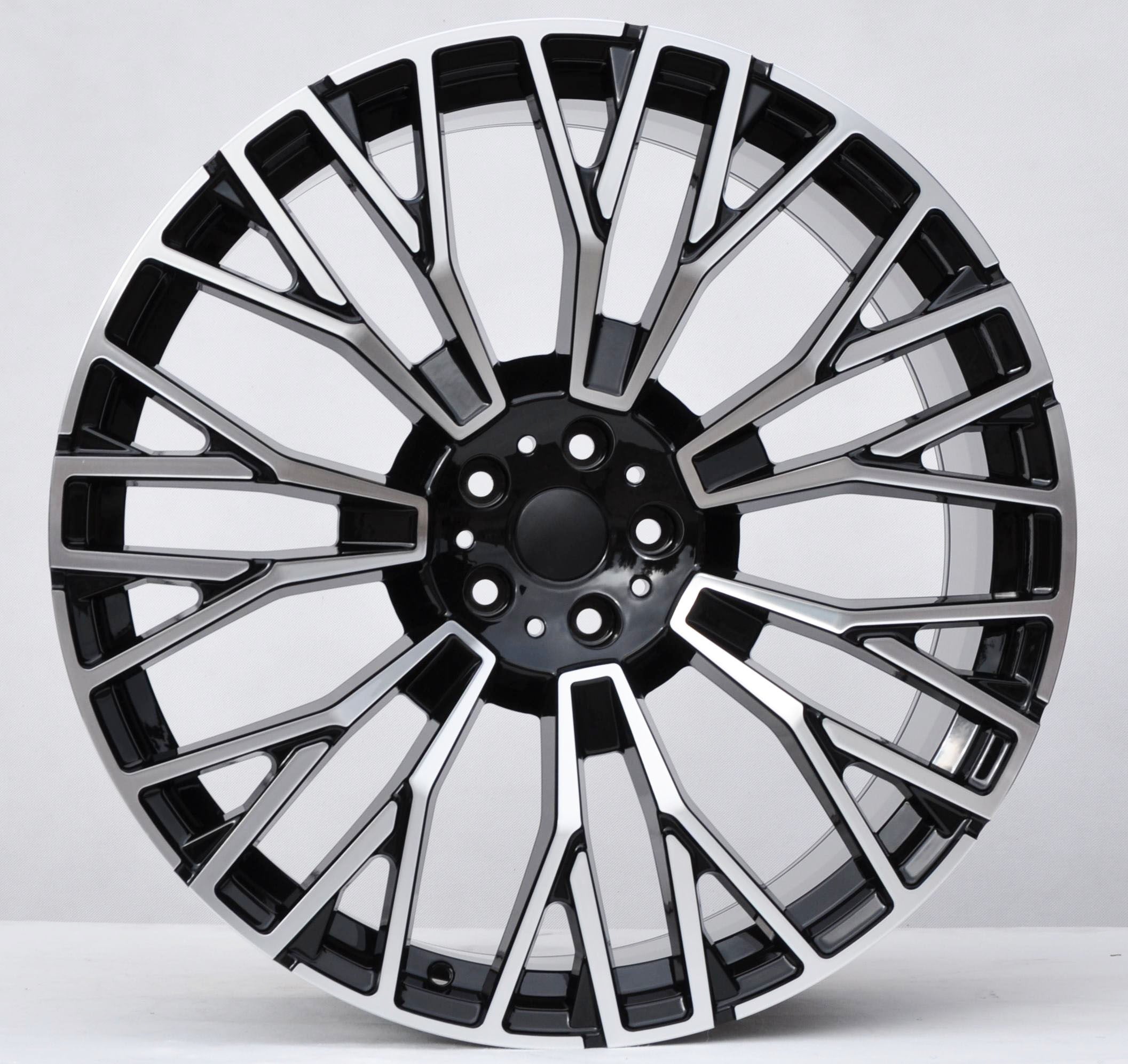 PDW 3s1111 Alufælge 20" 5x112 ET35 – Poleret/sort (sæt á 4)