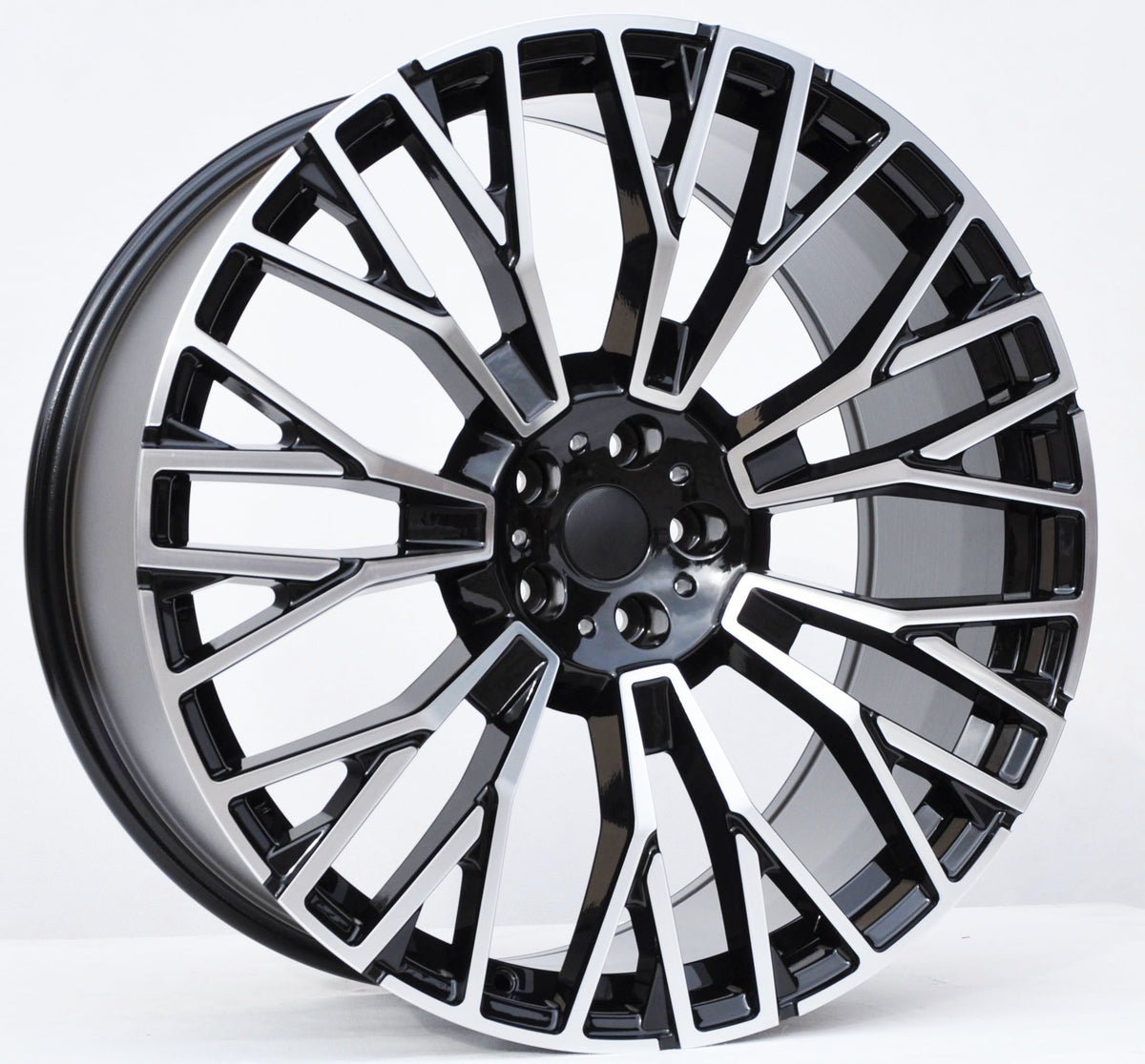 PDW 3S1111 Alufælge 20" 9/10,5J 5x112 ET35 – Poleret/sort (sæt á 4)