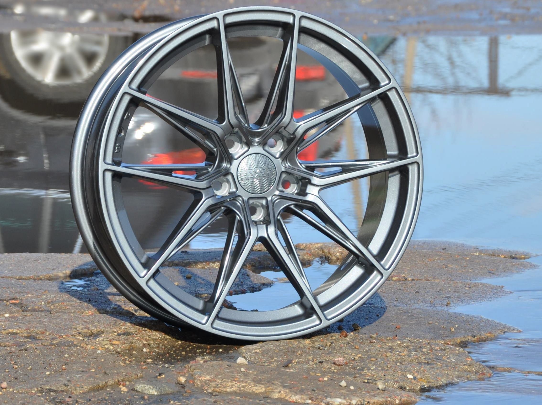 Haxer HX036 Alufælge 18" 5x112 ET40 – Gun metal mat (sæt á 4)
