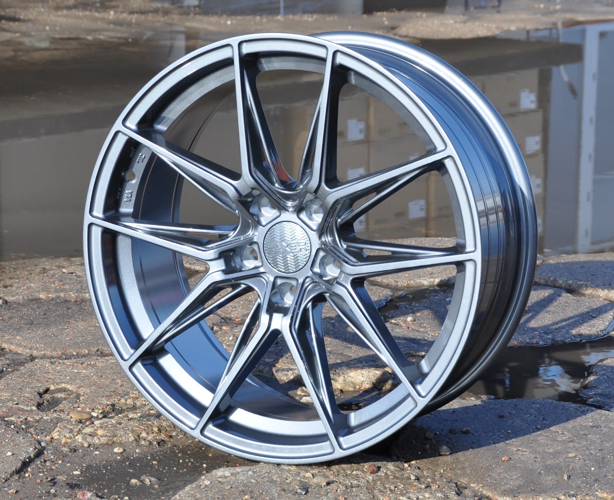Haxer HX036 Alufælge 18" 5x112 ET40 – Gun metal mat (sæt á 4)