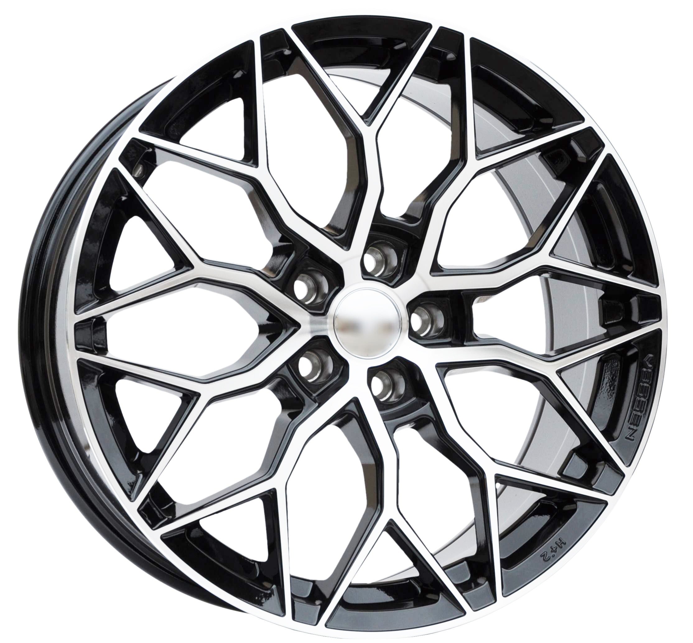 PDW 410101 Alufælge 19" 5x112 ET40 – Poleret/sort (sæt á 4)