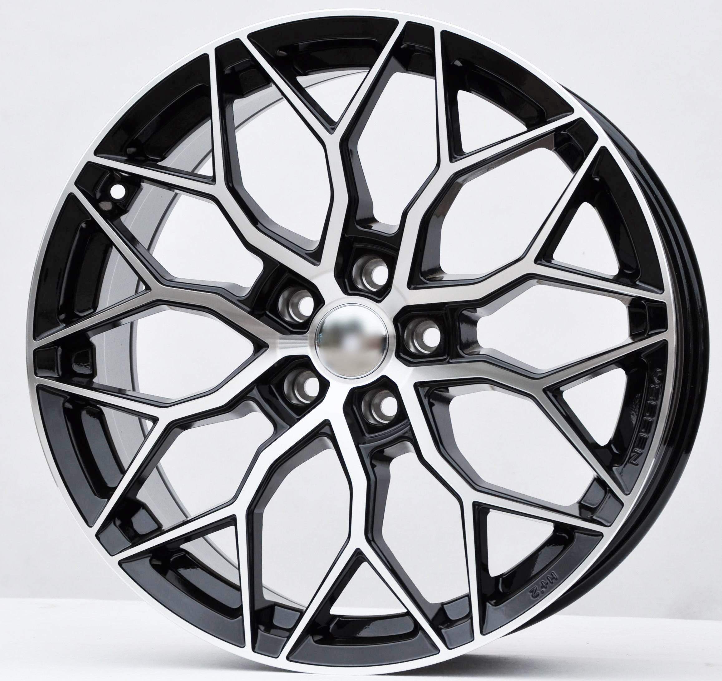 PDW 410101 Alufælge 19" 5x112 ET40 – Poleret/sort (sæt á 4)