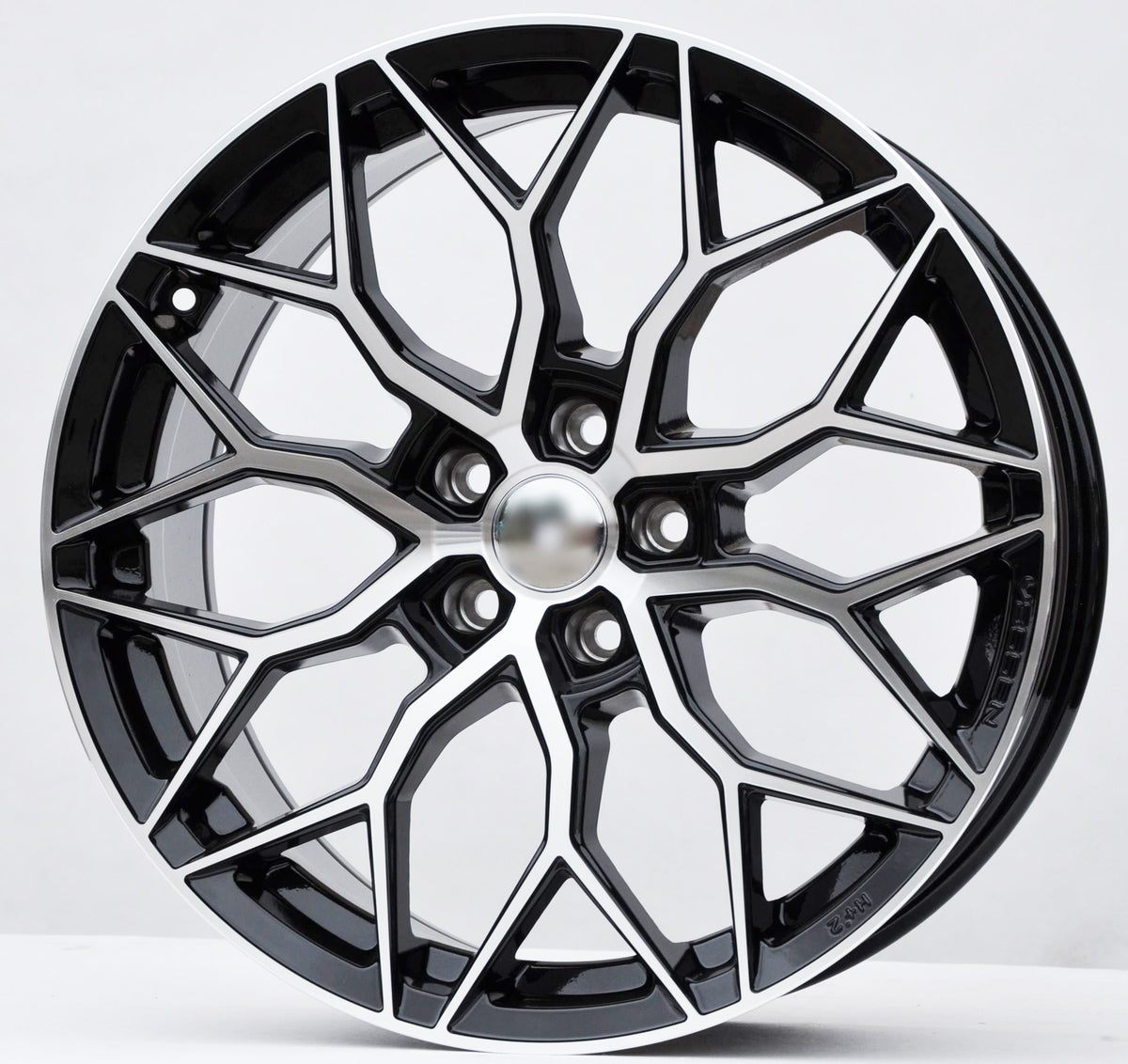PDW 410101 Alufælge 19" 8,5J 5x112 ET40 – Poleret/sort (sæt á 4)