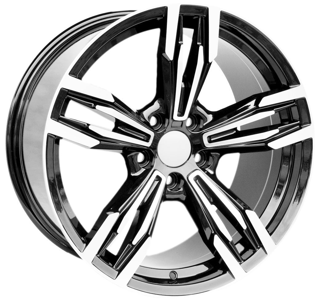 PDW 983/5081 Alufælge 18" 5x120 ET20 – Poleret/sort (sæt á 4)