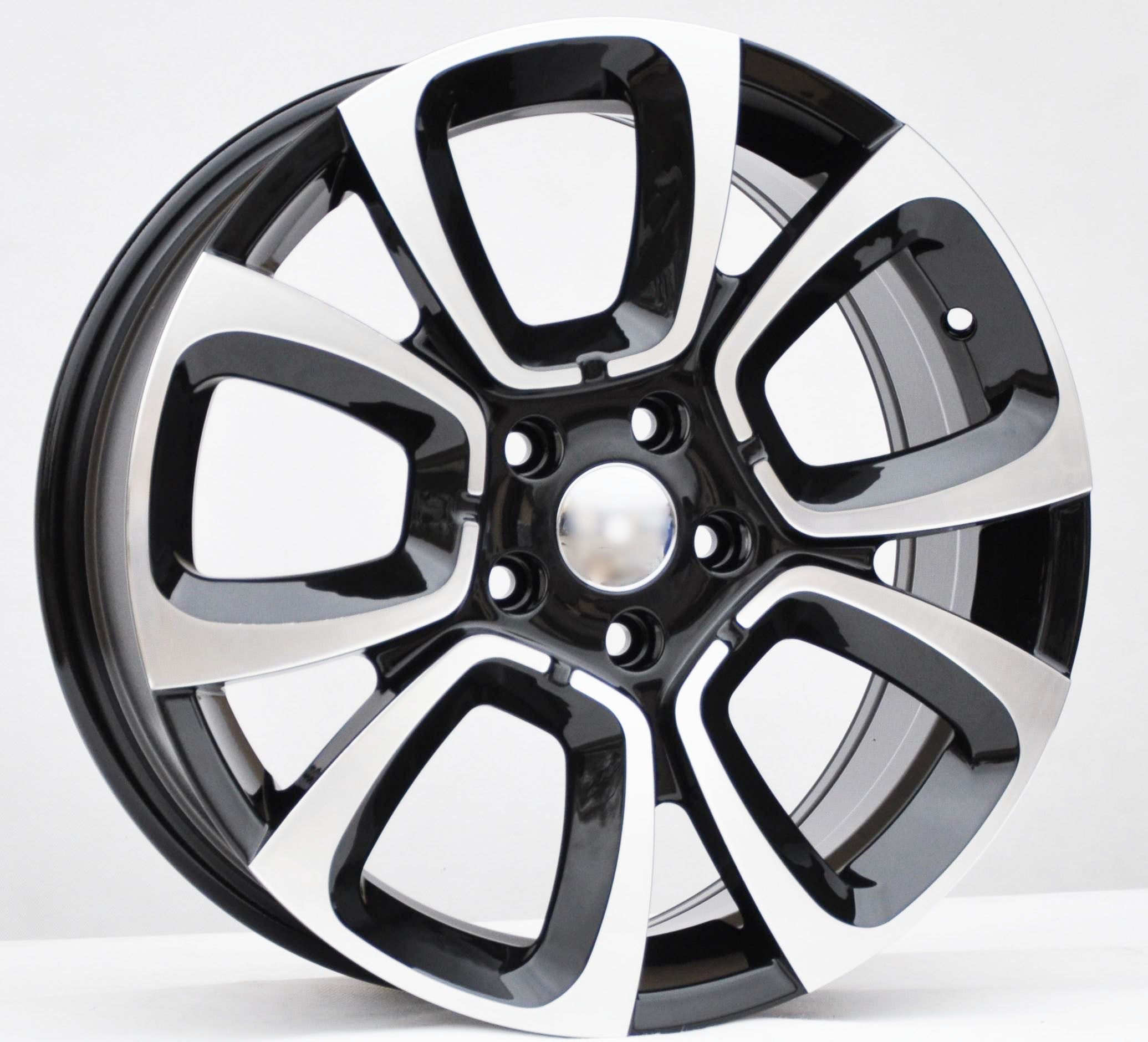 PDW 5850 Alufælge 17" 5x108 ET47 – Poleret/sort (sæt á 4)