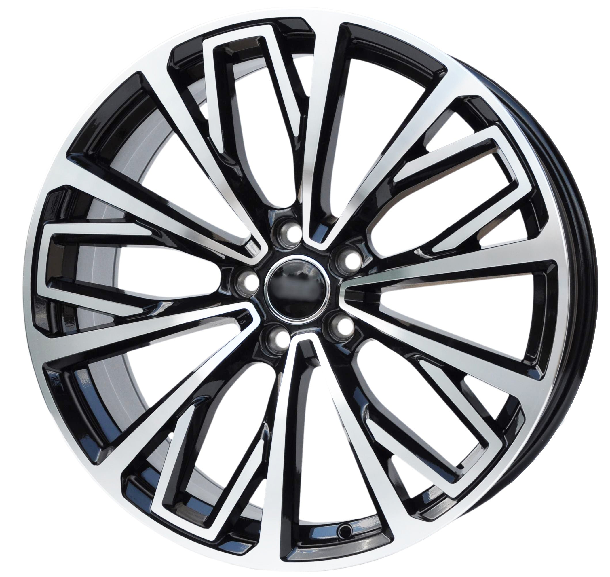 PDW B1453 (XFE389) Alufælge 20" 5x112 ET39 – Poleret/sort (sæt á 4)