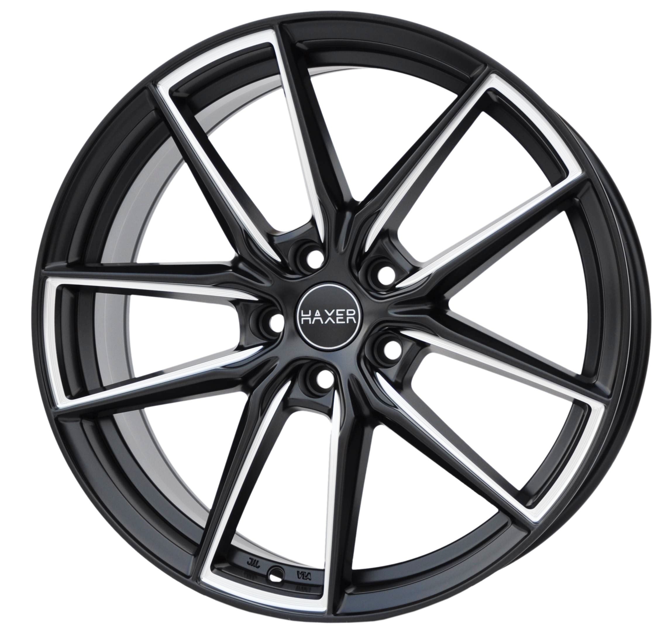 Haxer HX045 Alufælge 19" 5x112 ET49 – Poleret/sort mat (sæt á 4)