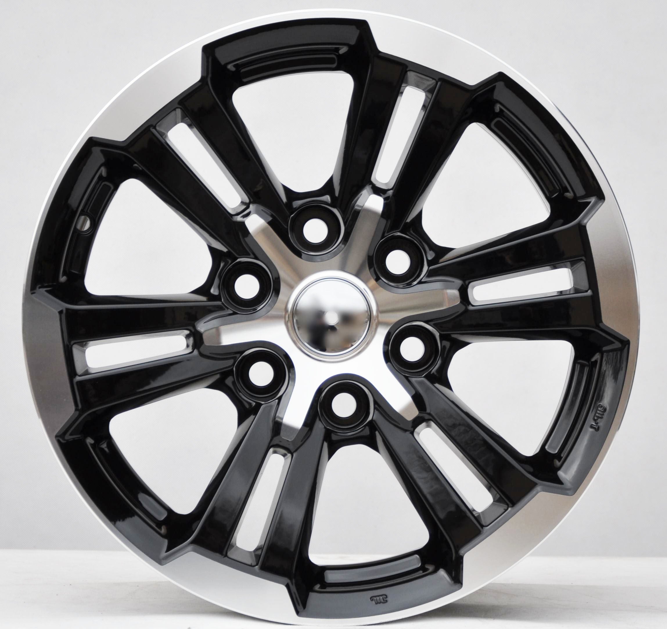 PDW 1649 Alufælge 17" 6x139.7 ET38 – Poleret/sort (sæt á 4)