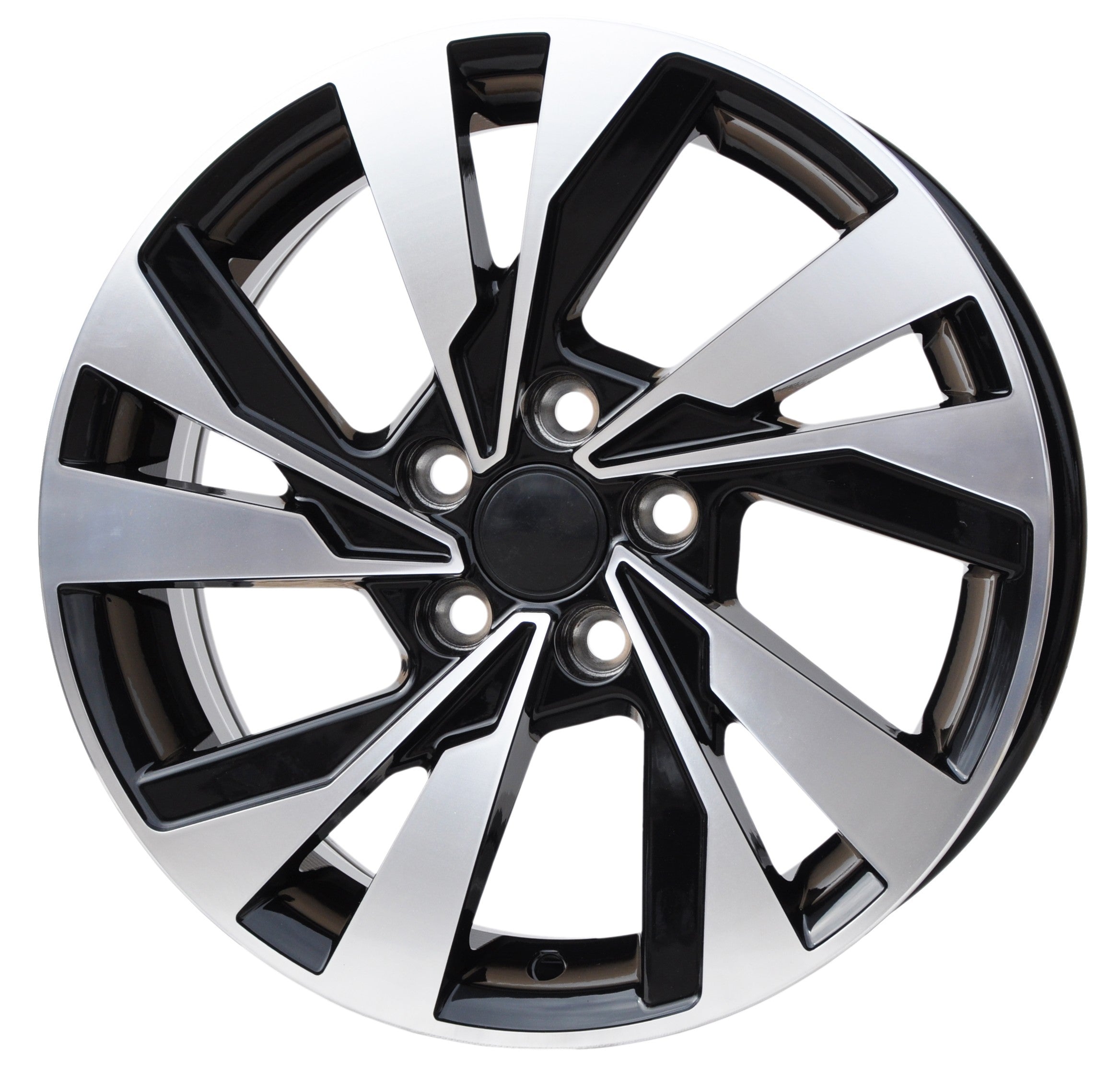 PDW 277 Alufælge 15" 5x100 ET40 – Poleret/sort (sæt á 4)