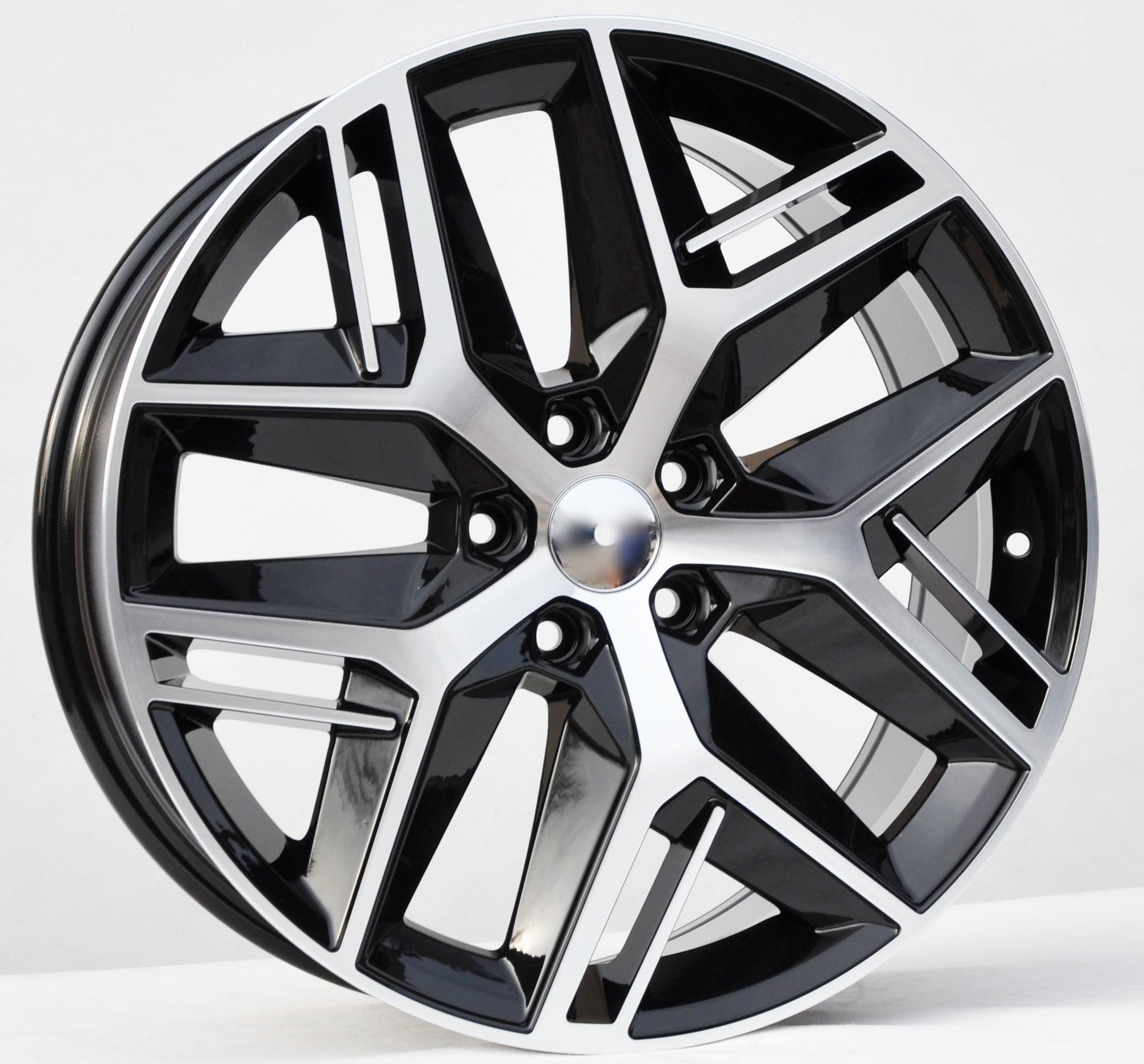 PDW 1109 Alufælge 19" 5x112 ET45 – Poleret/sort (sæt á 4)