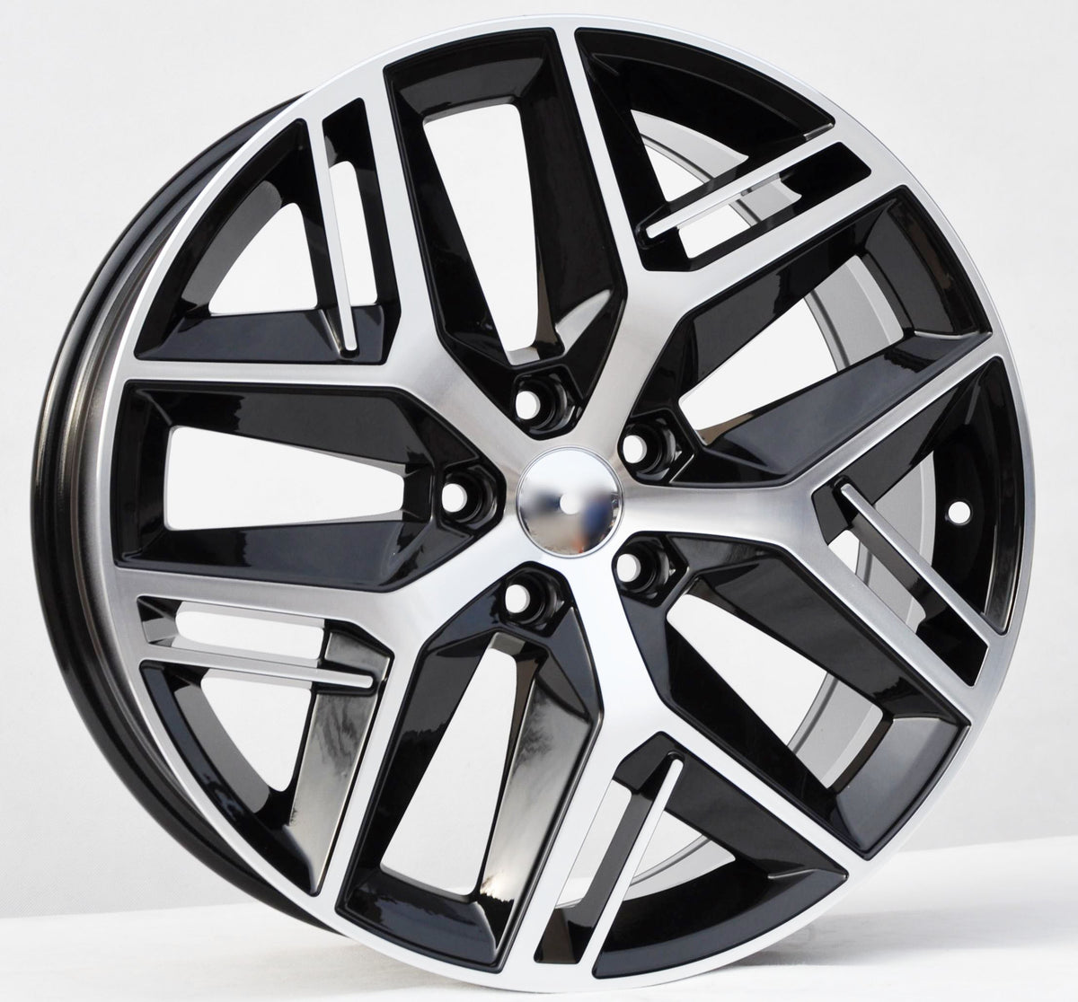 PDW 1109 Alufælge 19" 8J 5x112 ET45 – Poleret/sort (sæt á 4)