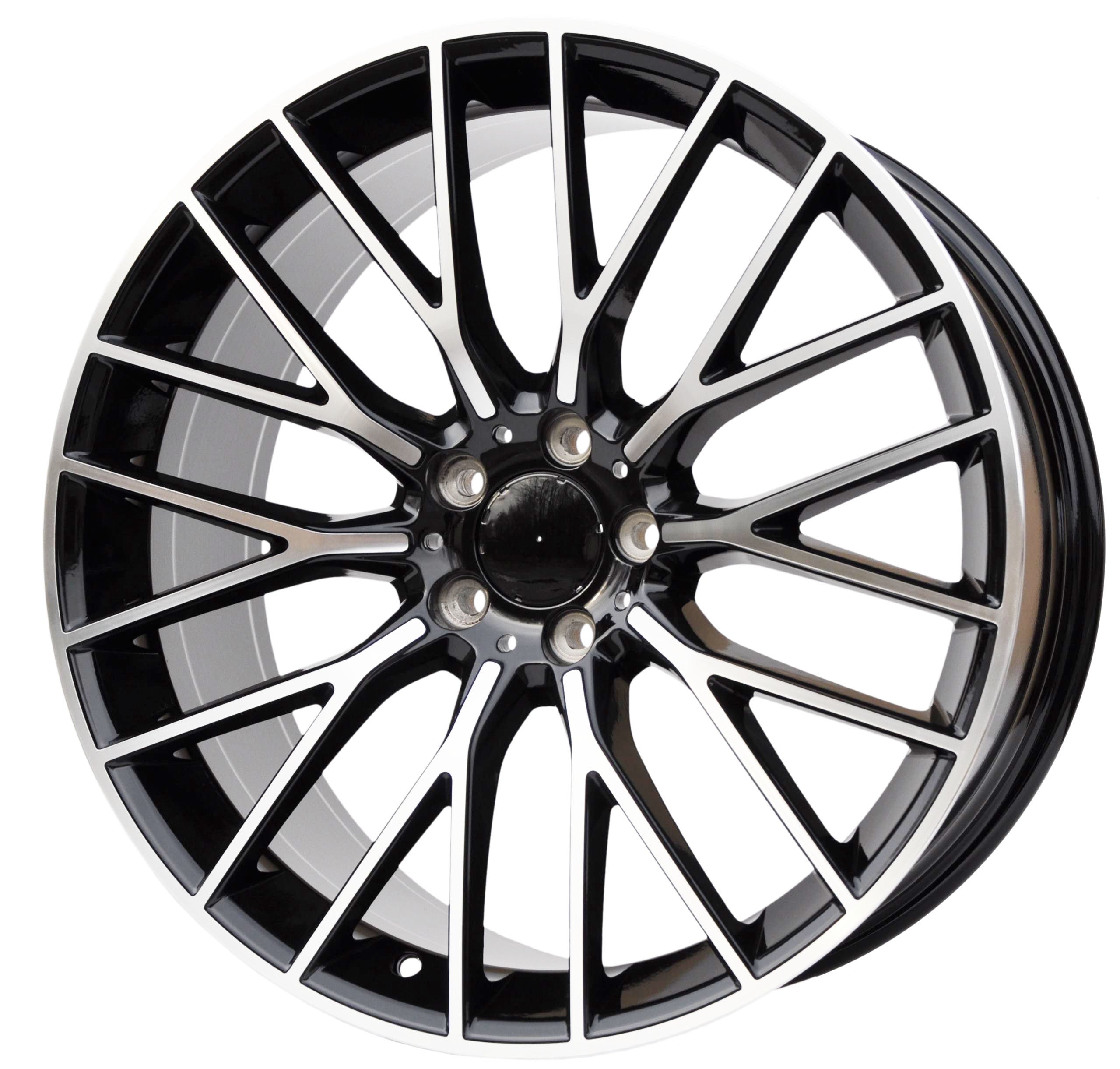PDW 0342 Alufælge 20" 5x112 ET34 – Poleret/sort (sæt á 4)