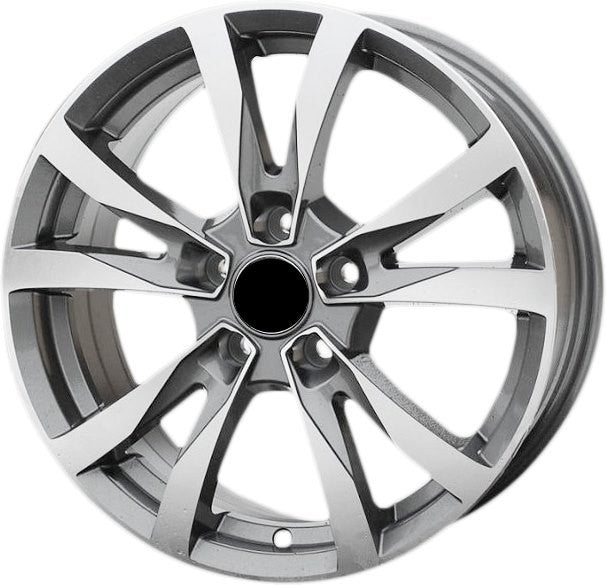 PDW 533 Alufælge 16" 5x108 ET42 – Poleret/grafit (sæt á 4)