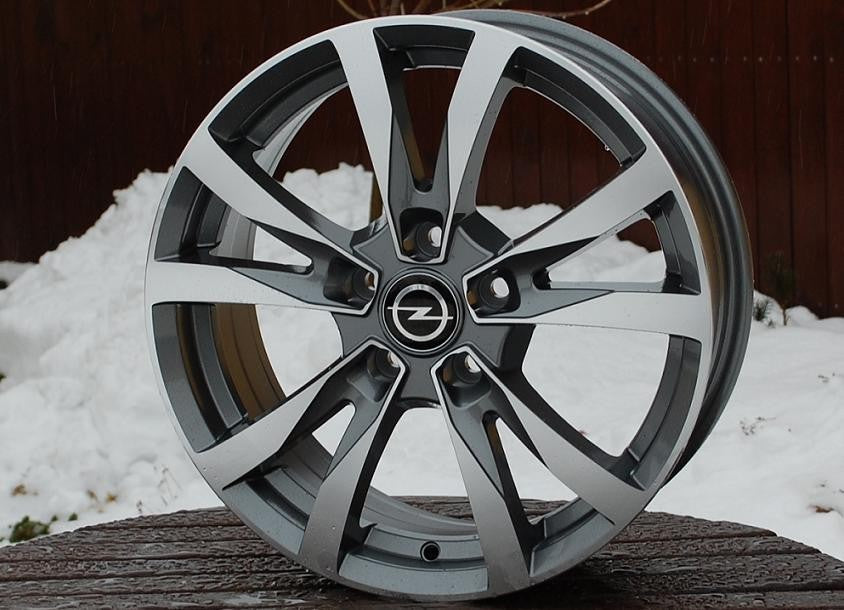 PDW 533 Alufælge 16" 5x108 ET42 – Poleret/grafit (sæt á 4)