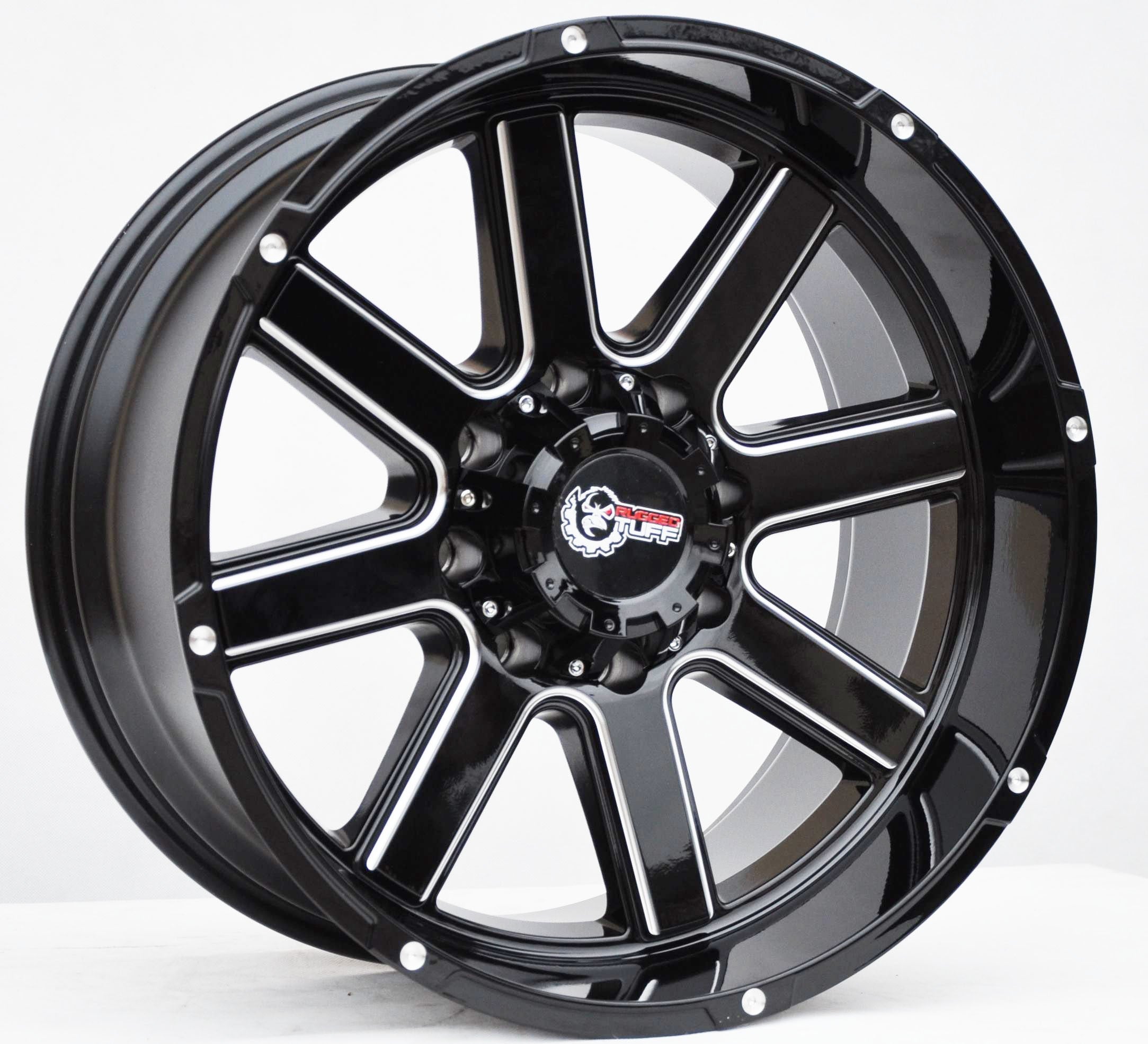 PDW 409 Alufælge 20" 8x165.1 ET-18 – Sort (sæt á 4)