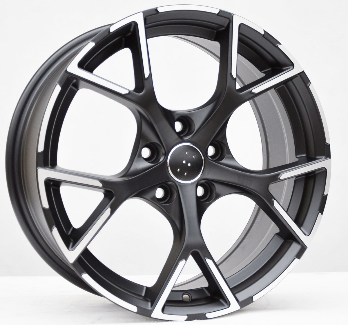 PDW 5997 Alufælge 17" 7,5J 5x112 ET42 – Poleret/sort mat (sæt á 4)