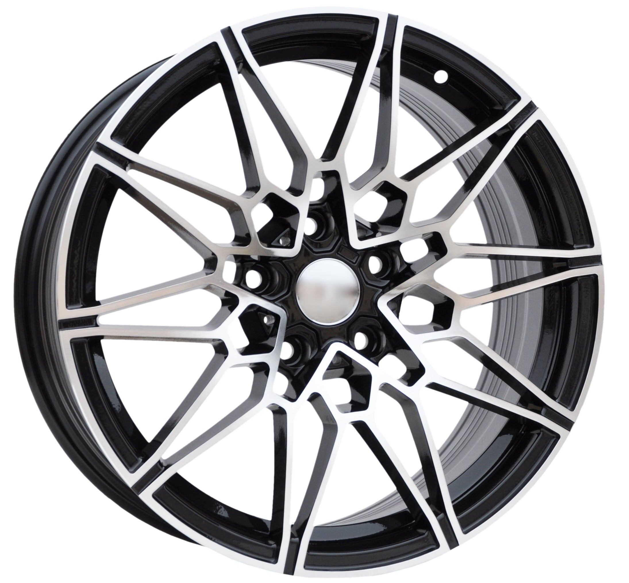 PDW 0293 Alufælge 18" 5x120 ET34 – Poleret/sort (sæt á 4)