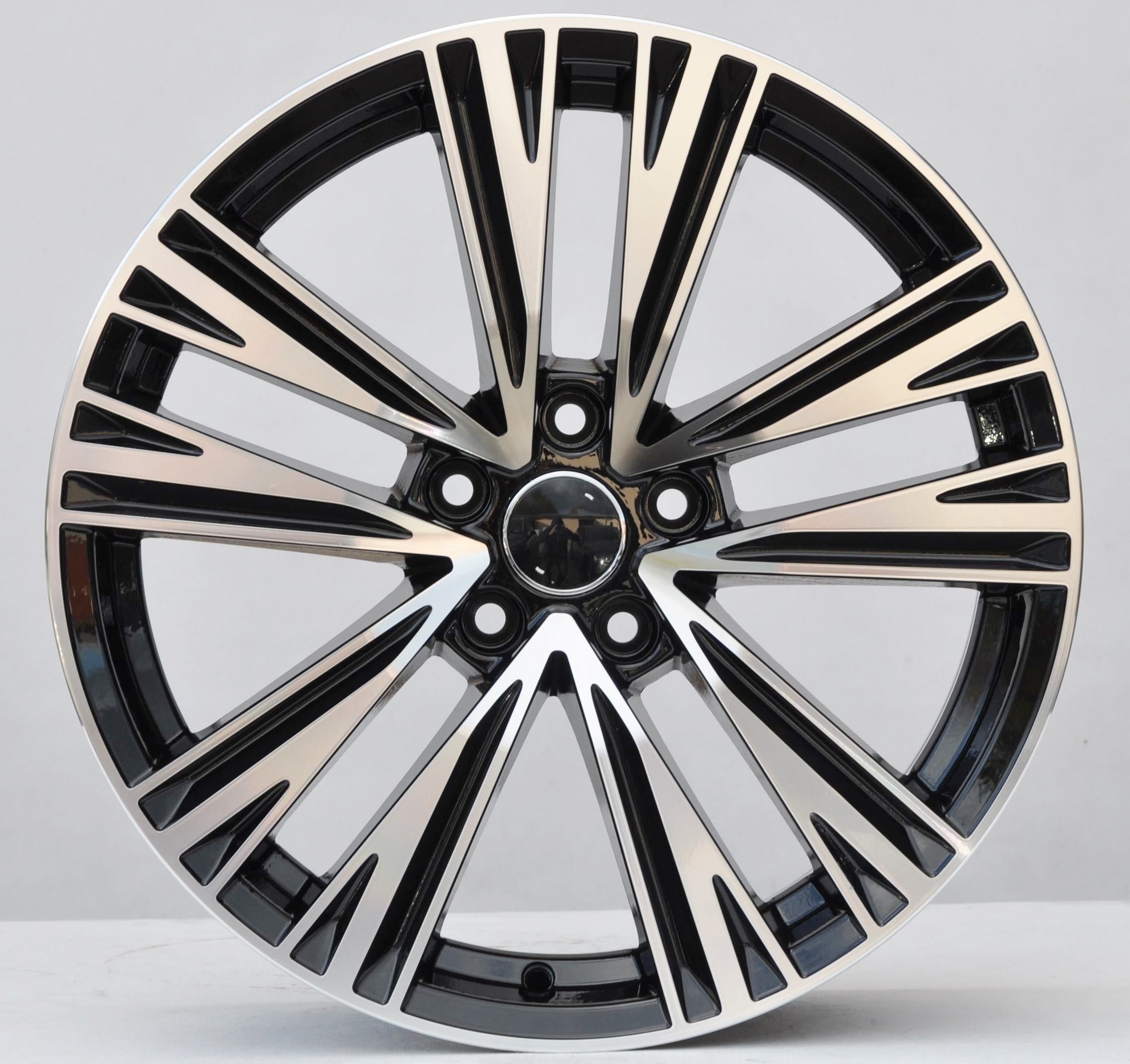 PDW 1424 Alufælge 18" 5x112 ET39 – Poleret/sort (sæt á 4)