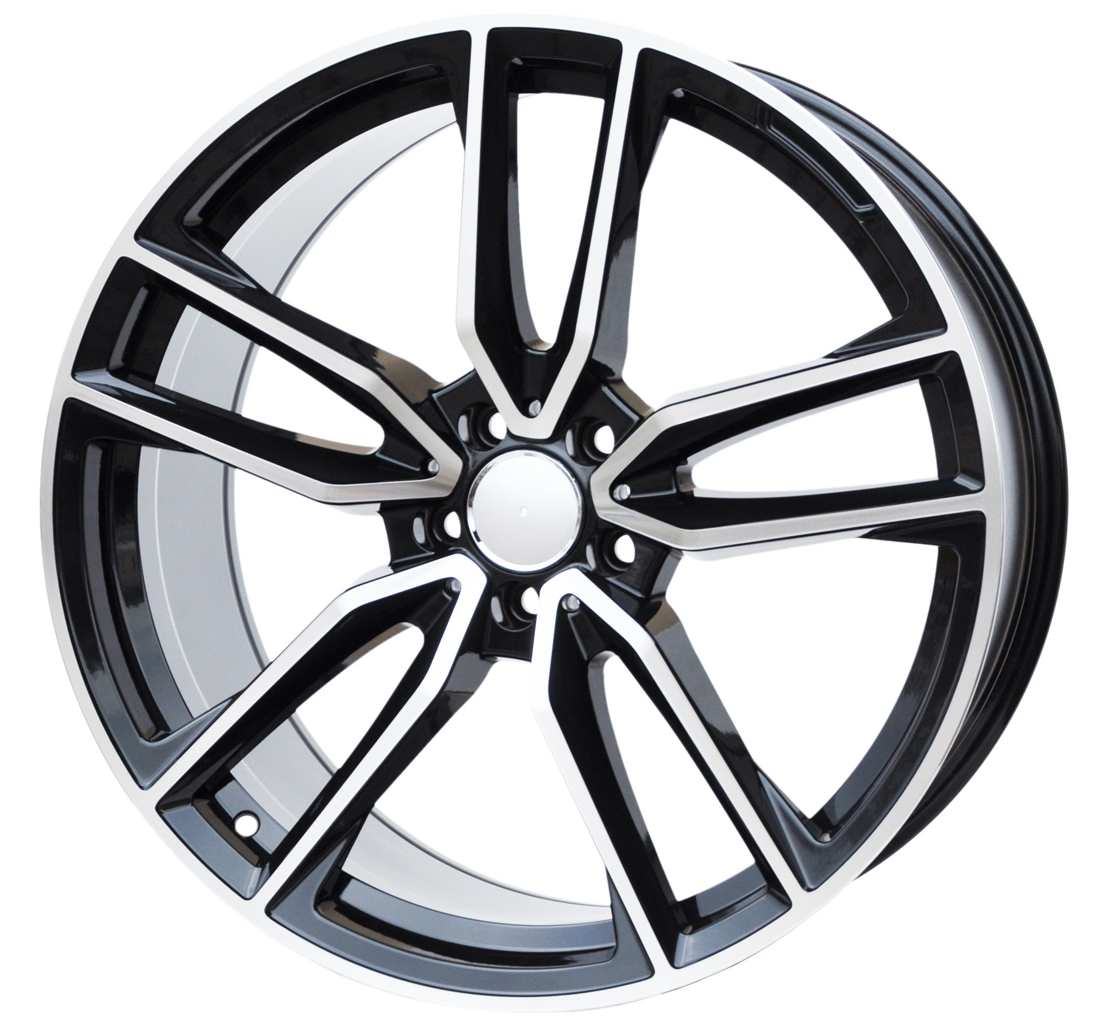 PDW 5610 Alufælge 21" 5x112 ET46 – Poleret/sort (sæt á 4)