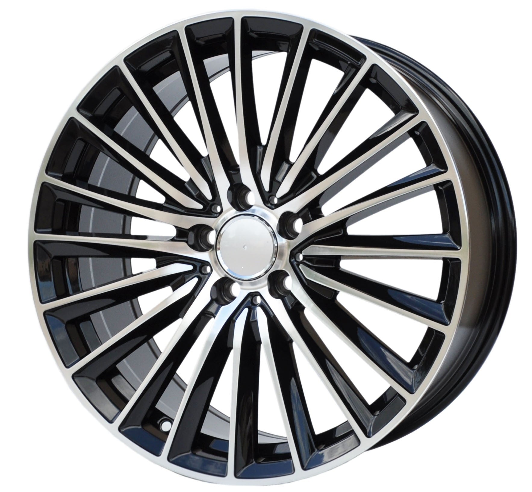 PDW 5909 Alufælge 19" 5x112 ET40 – Poleret/sort (sæt á 4)