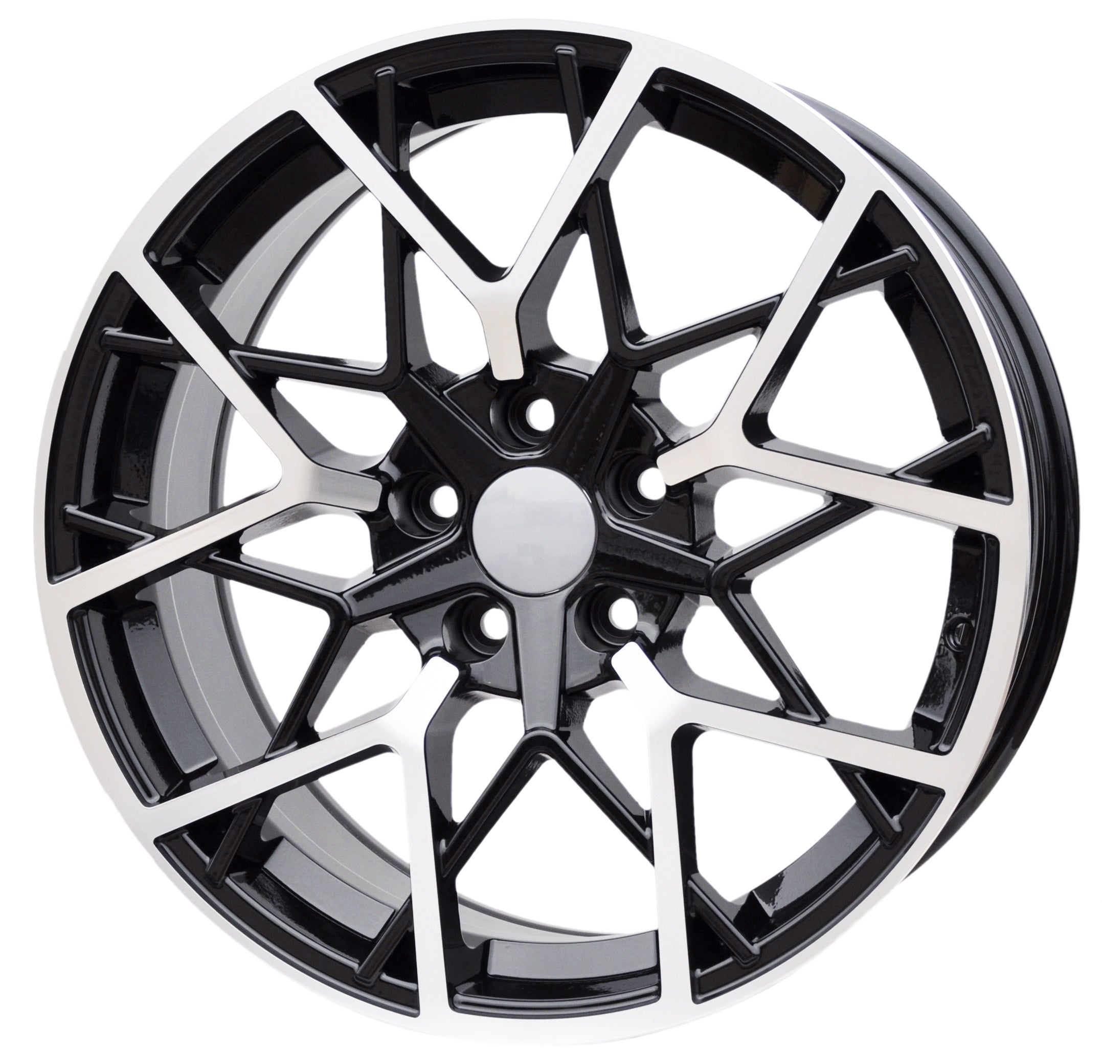 PDW 1383 Alufælge 18" 5x120 ET34 – Poleret/sort (sæt á 4)