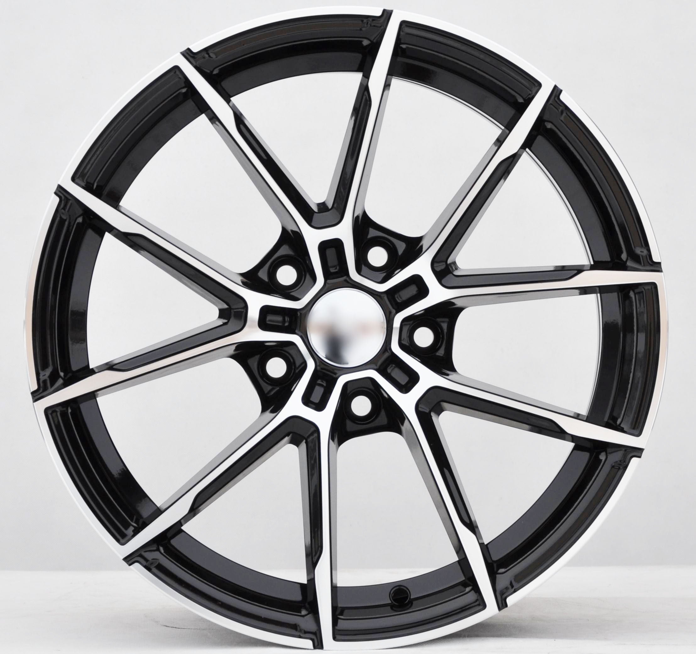PDW 1740/5601 Alufælge 17" 5x120 ET40 – Poleret/sort (sæt á 4)