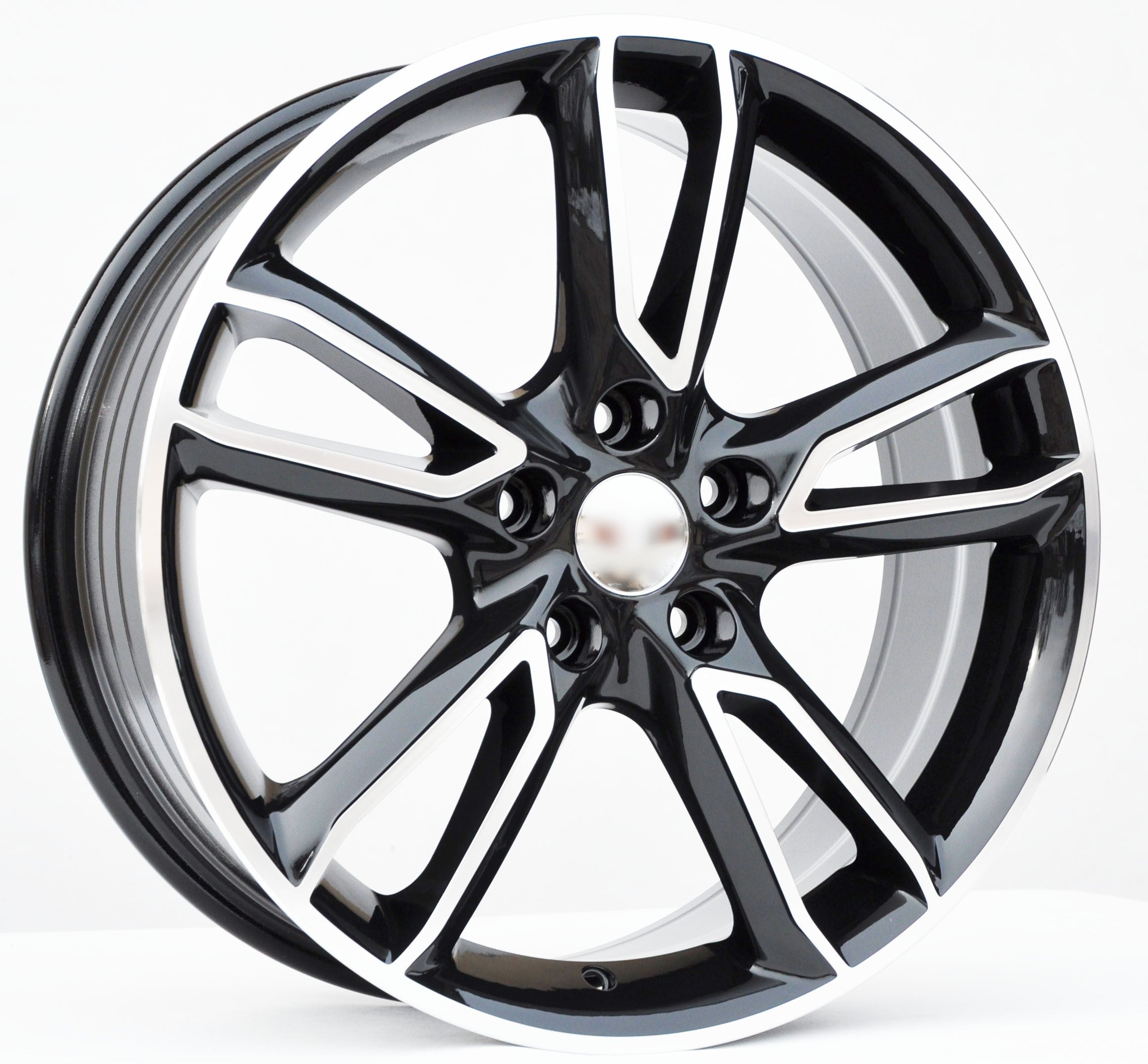 PDW 502/560 Alufælge 18" 5x114.3 ET48 – Poleret/sort (sæt á 4)