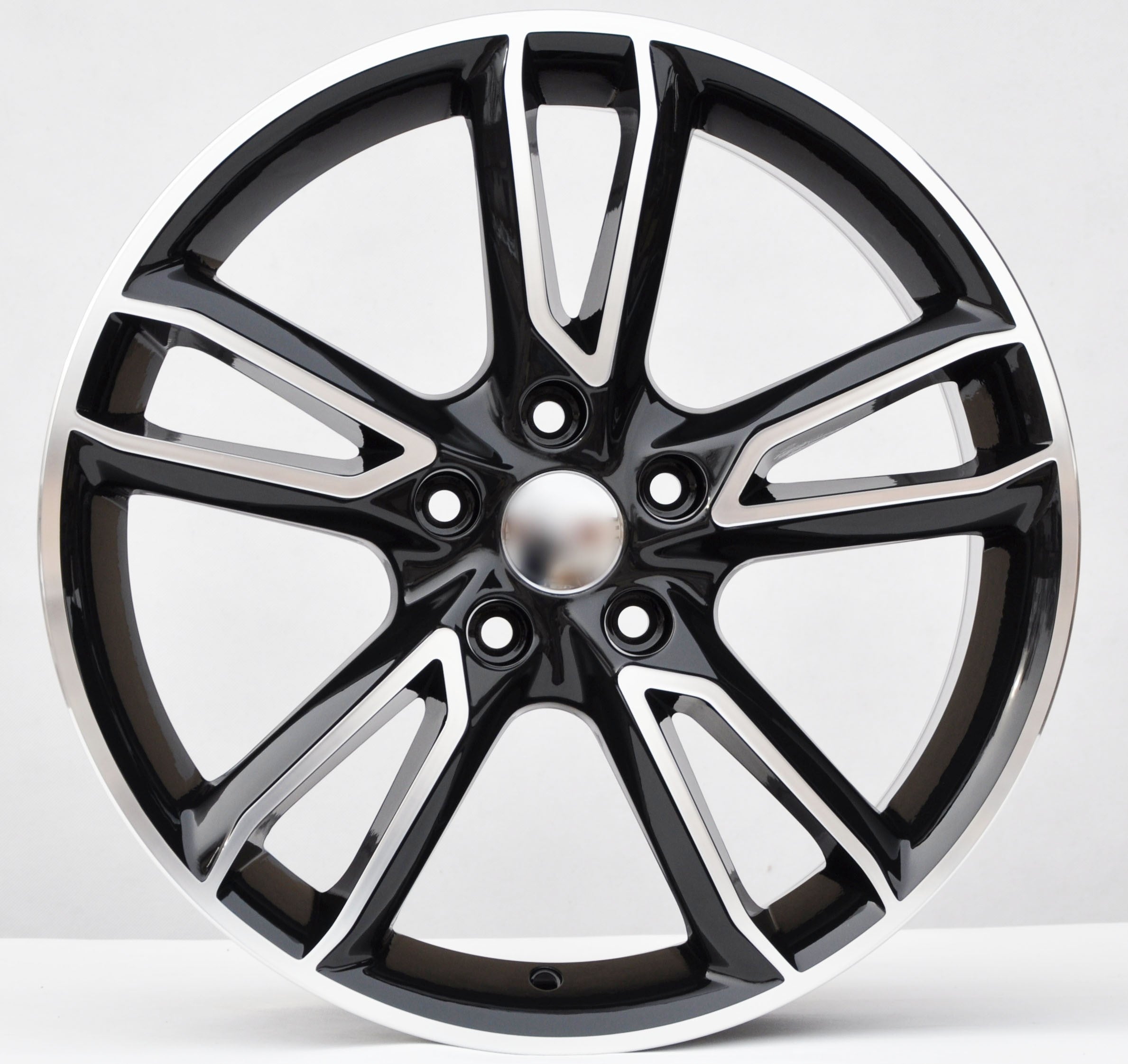 PDW 502/560 Alufælge 18" 5x114.3 ET48 – Poleret/sort (sæt á 4)