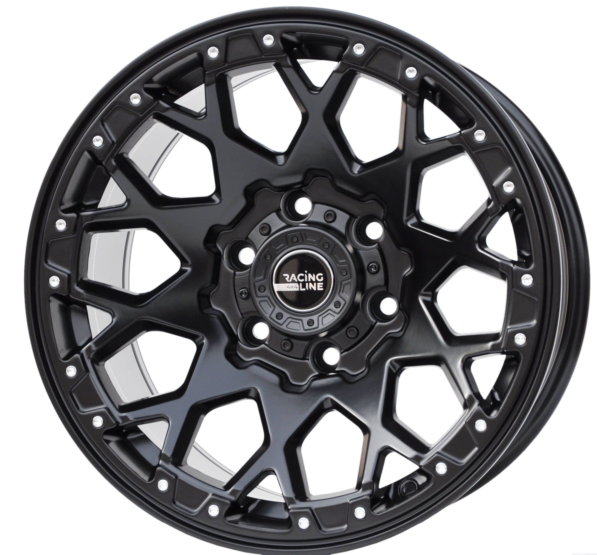 PDW 1108 Alufælge 17" 6x139.7 ET-6 – Sort (sæt á 4)