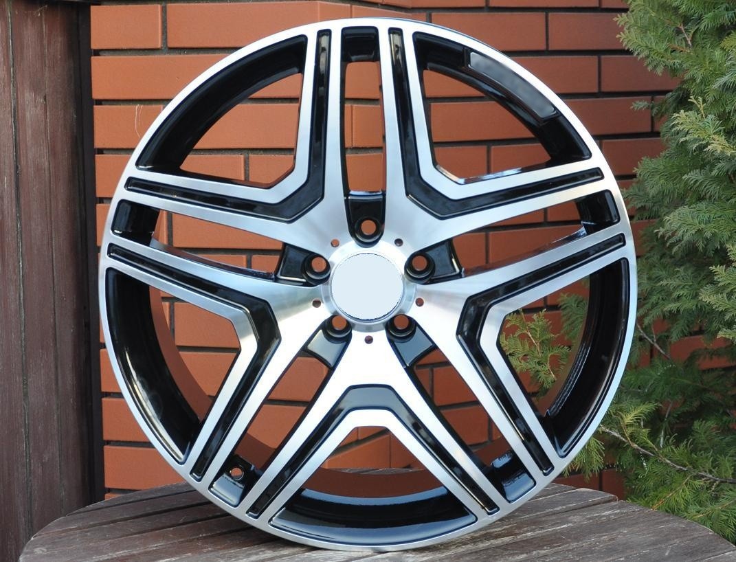 PDW 206/157 Alufælge 21" 5x112 ET46 – Poleret/sort (sæt á 4)