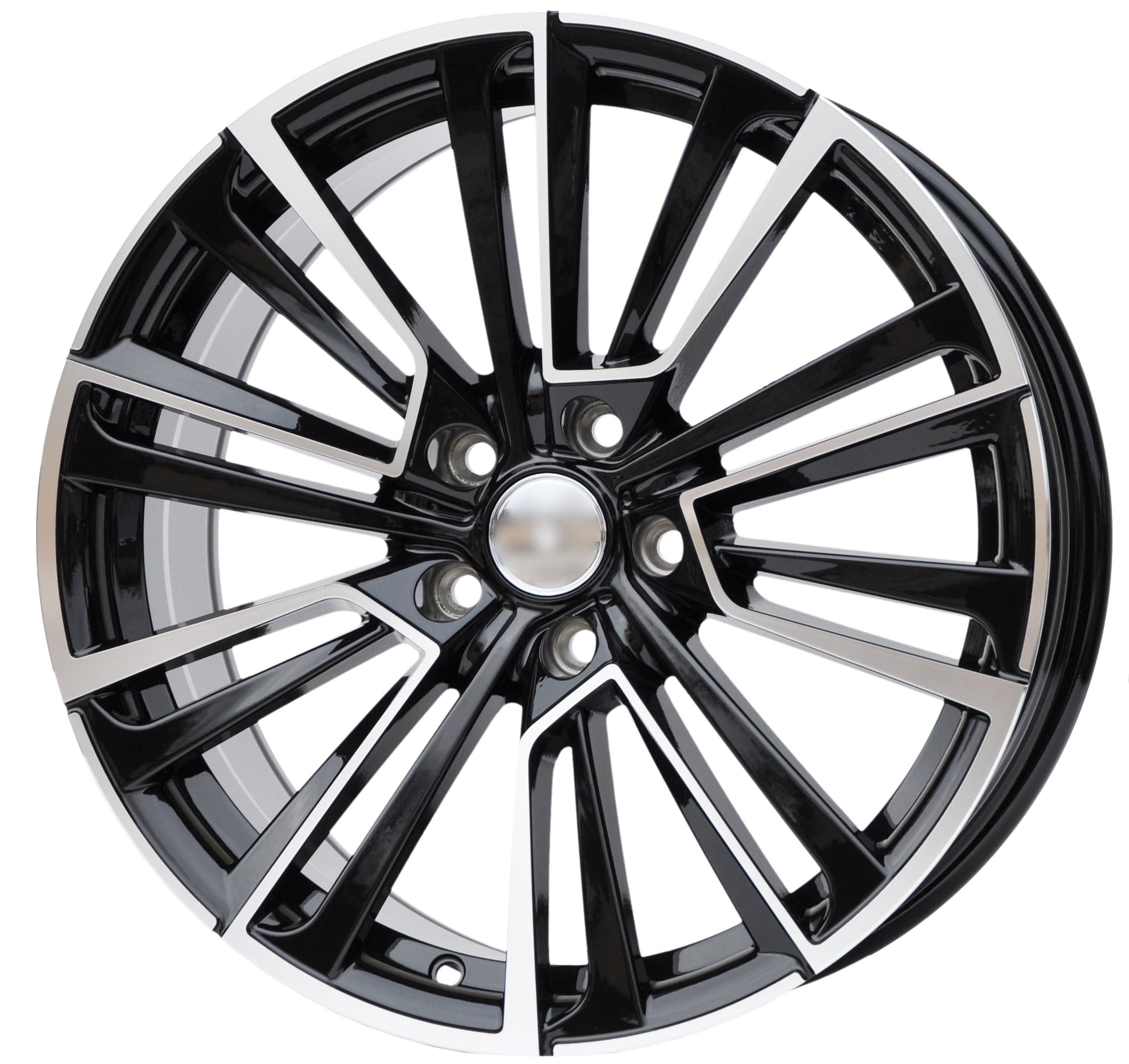 PDW 0361 Alufælge 18" 5x112 ET41 – Poleret/sort (sæt á 4)