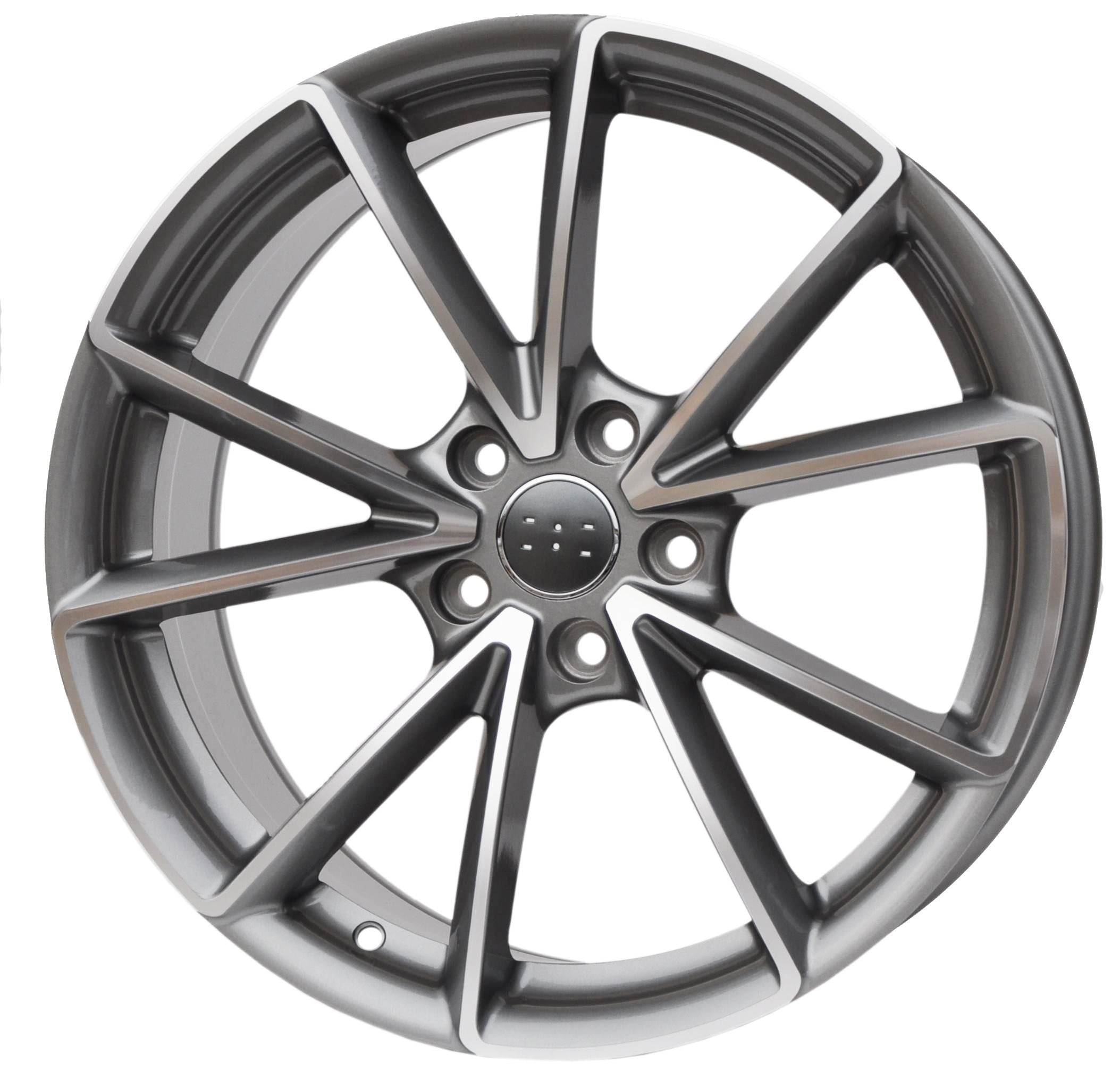 PDW 703 Alufælge 18" 5x112 ET42 – Poleret/grafit (sæt á 4)