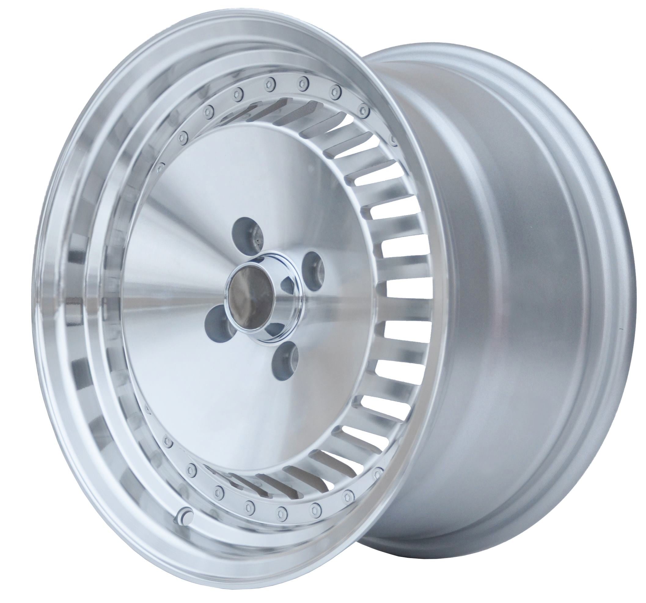 PDW 475 Alufælge 14" 4x100 ET20 – Poleret/sølv (sæt á 4)