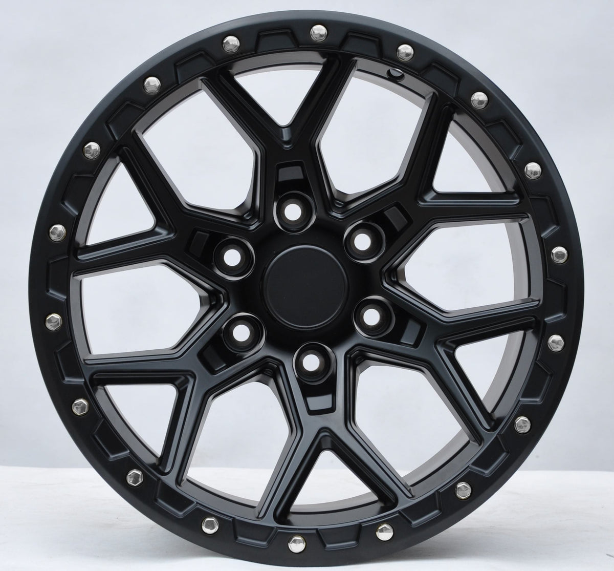 Toro Corsa 1536 Alufælge 17" 6x139.7 ET-12 – Sort (sæt á 4)