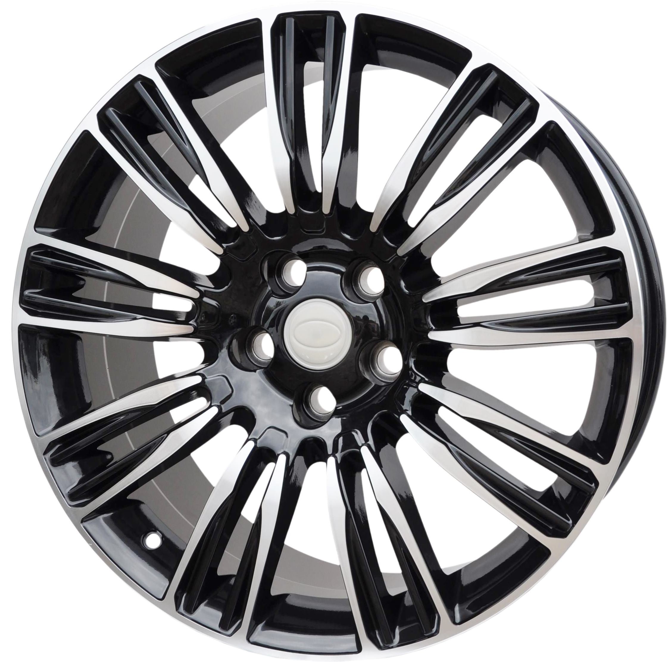 PDW 136 Alufælge 21" 5x120 ET49 – Poleret/sort (sæt á 4)