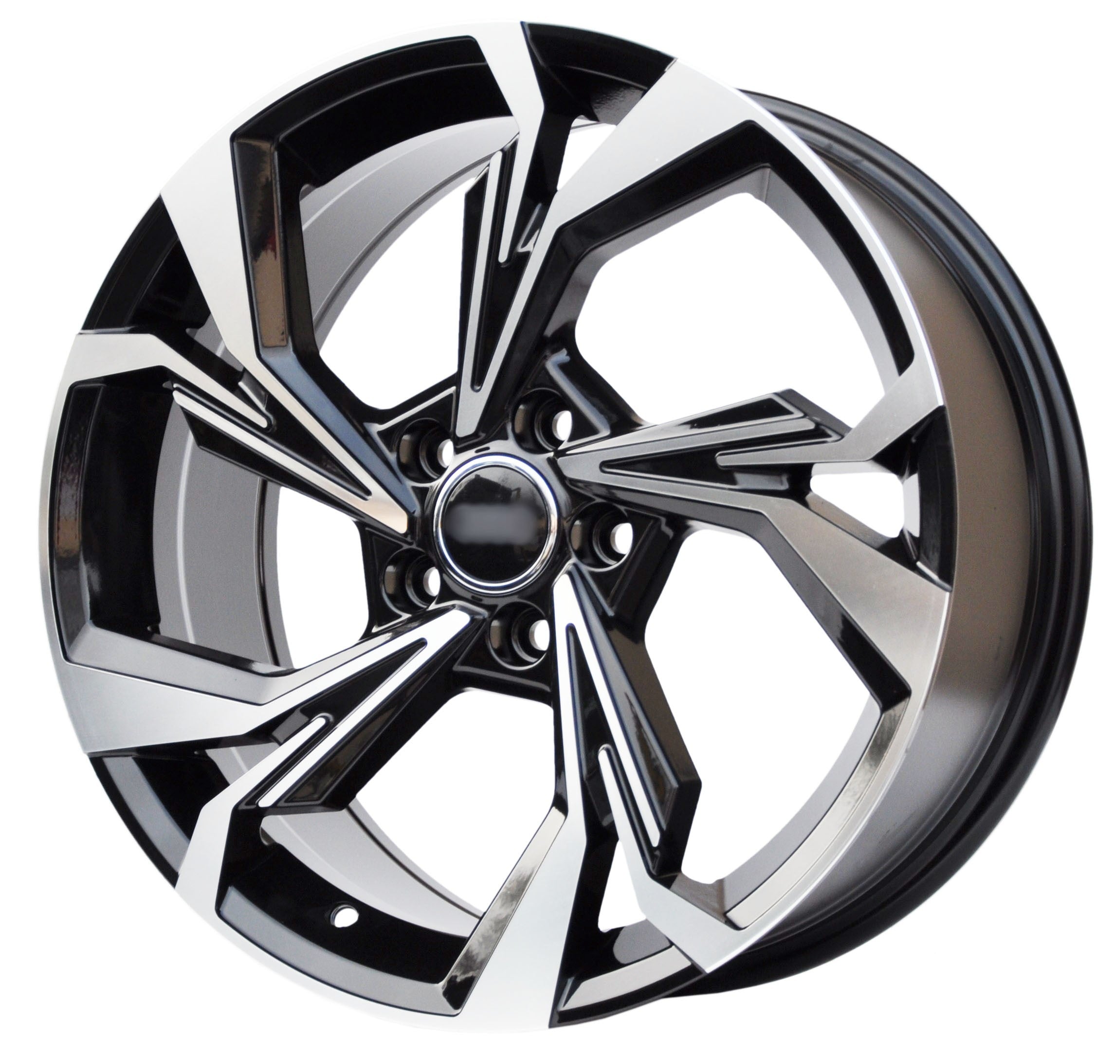 PDW 5893 Alufælge 18" 5x112 ET34 – Poleret/sort (sæt á 4)
