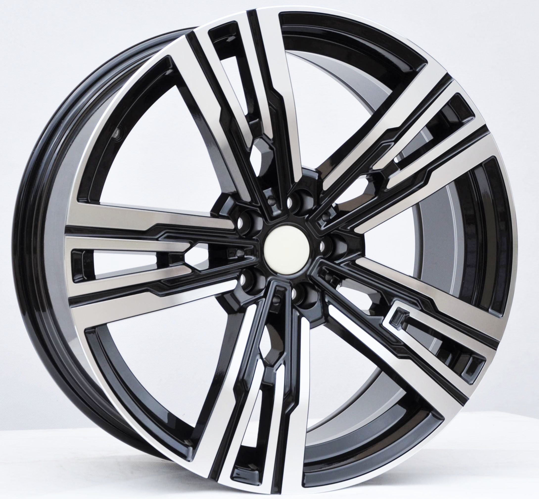 PDW 1831/674 Alufælge 20" 5x112 ET25 – Poleret/sort (sæt á 4)