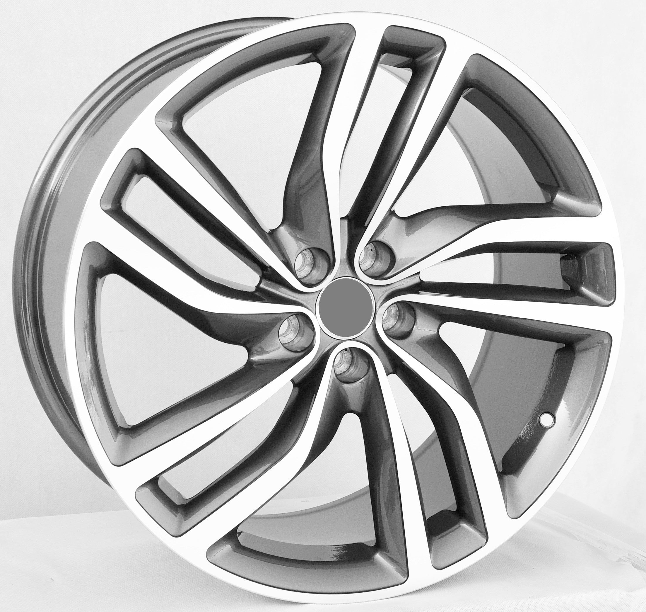 PDW HE721 Alufælge 20" 5x108 ET40 – Poleret/grafit (sæt á 4)