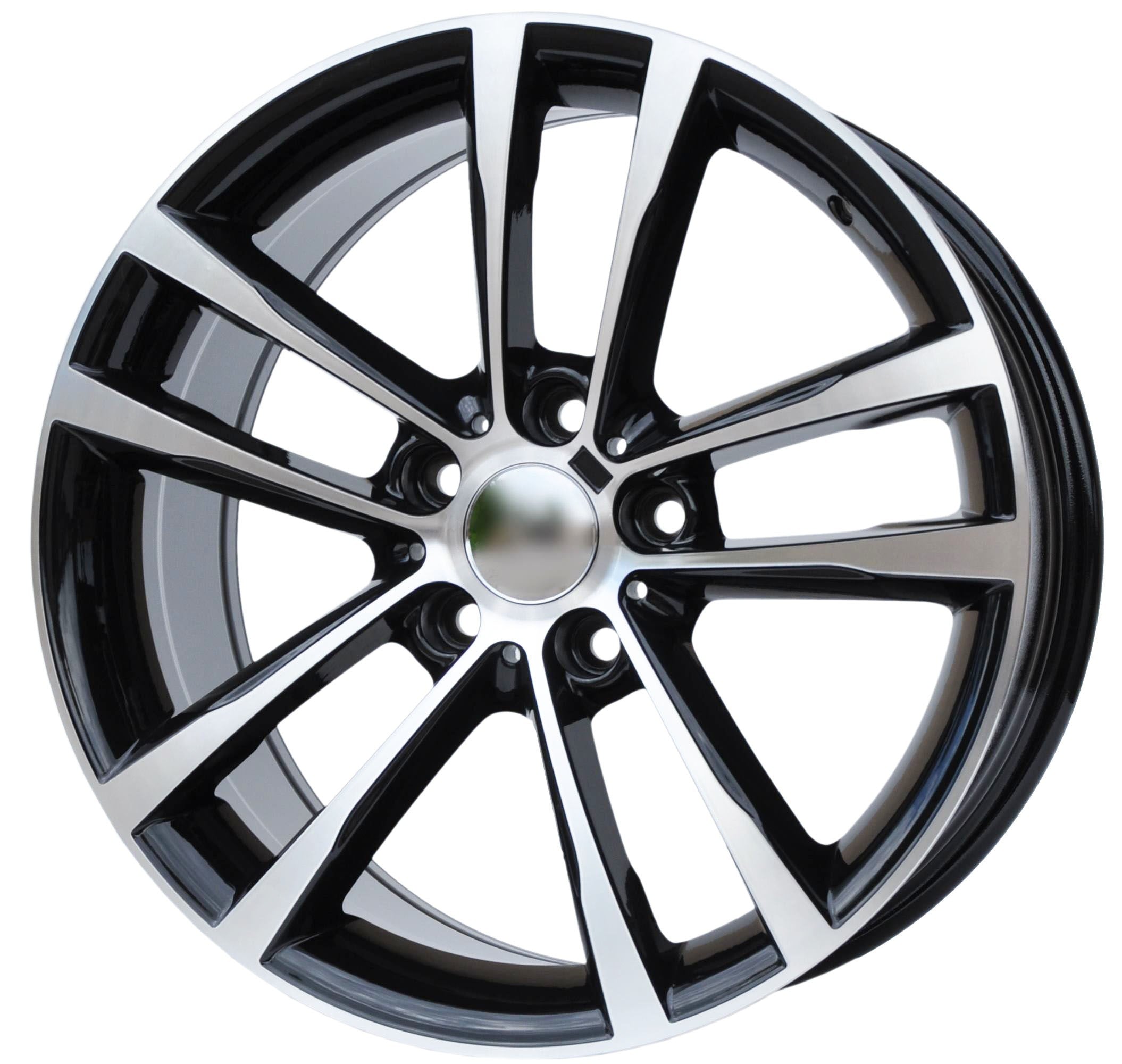 PDW 5229 Alufælge 18" 5x120 ET34 – Poleret/sort (sæt á 4)